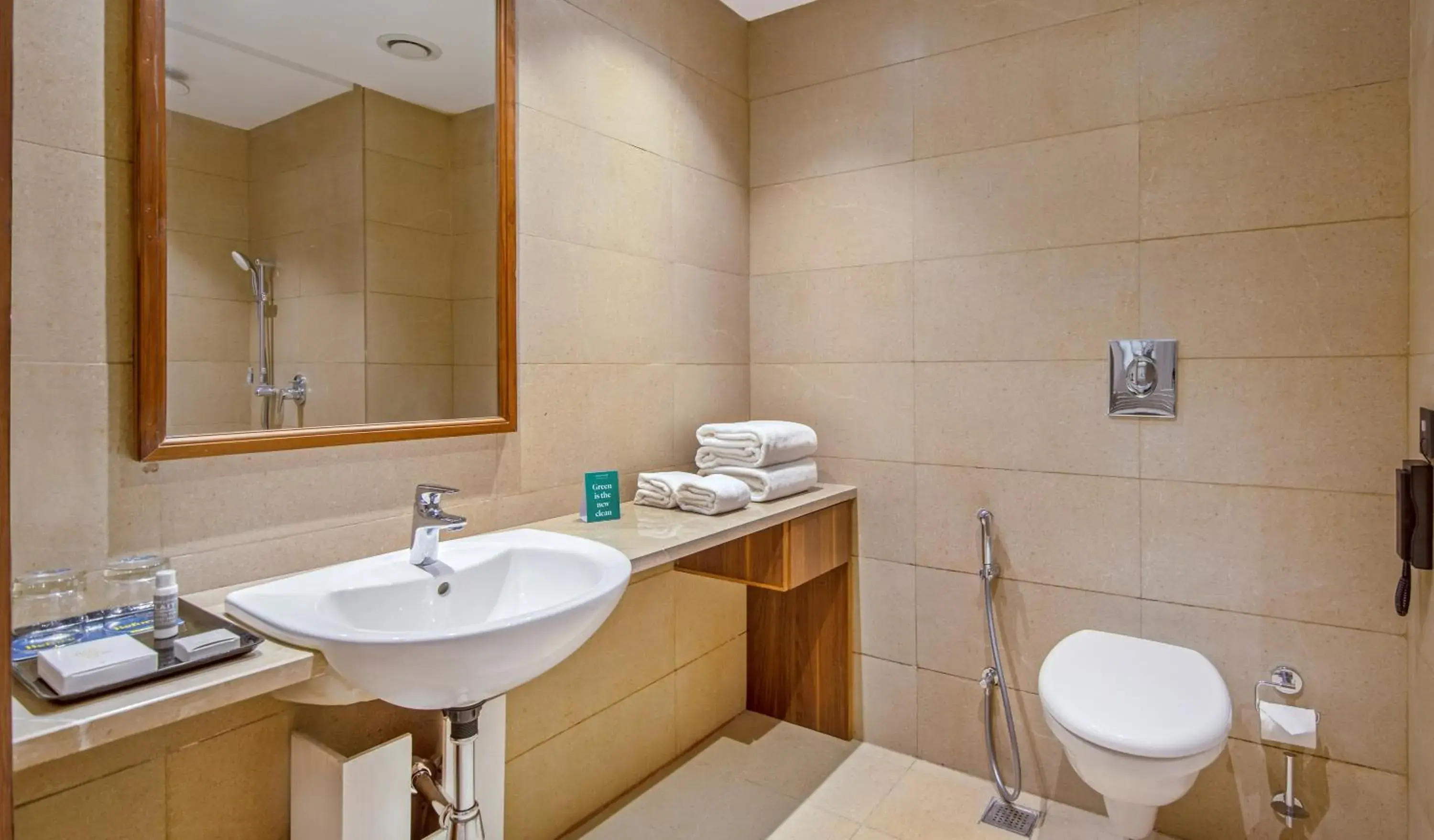 Bathroom in Golden Tulip Jalandhar Bathroom in Golden Tulip Jalandhar