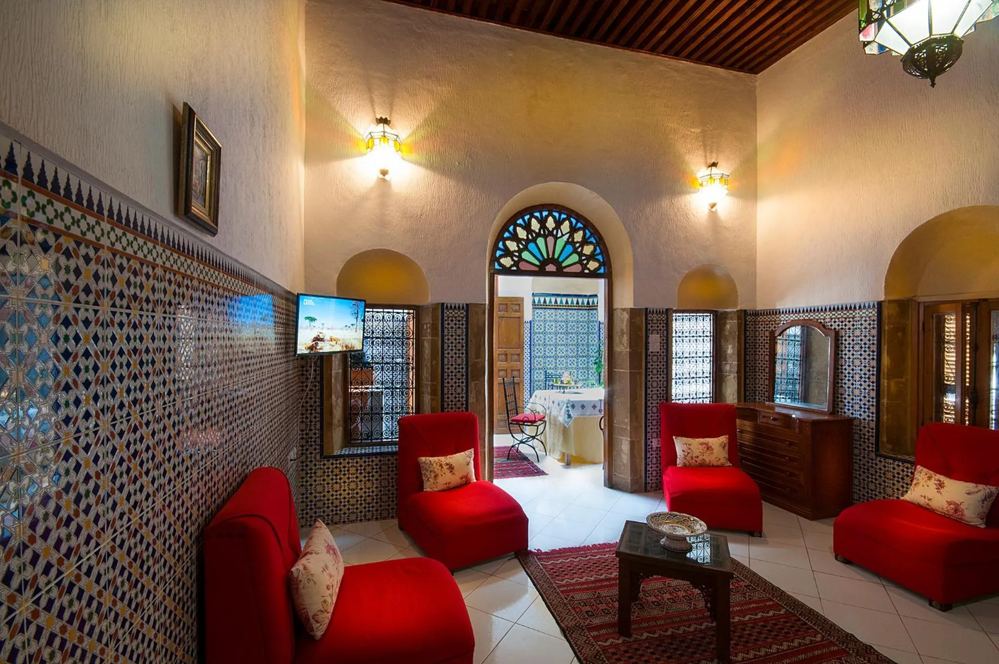 Living room in Riad Dar Jabador