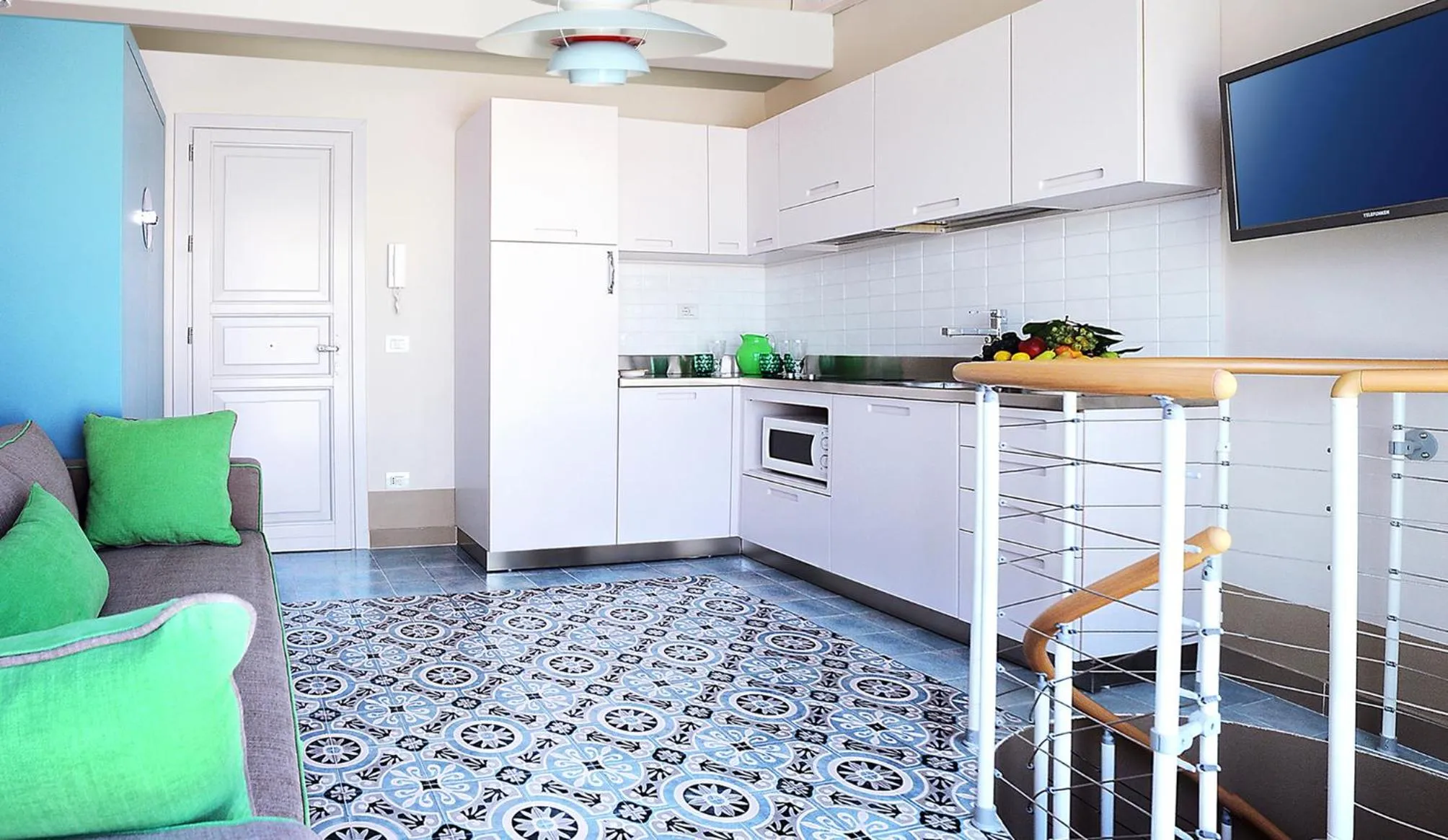 Kitchen or kitchenette in Cala del Porto Residence