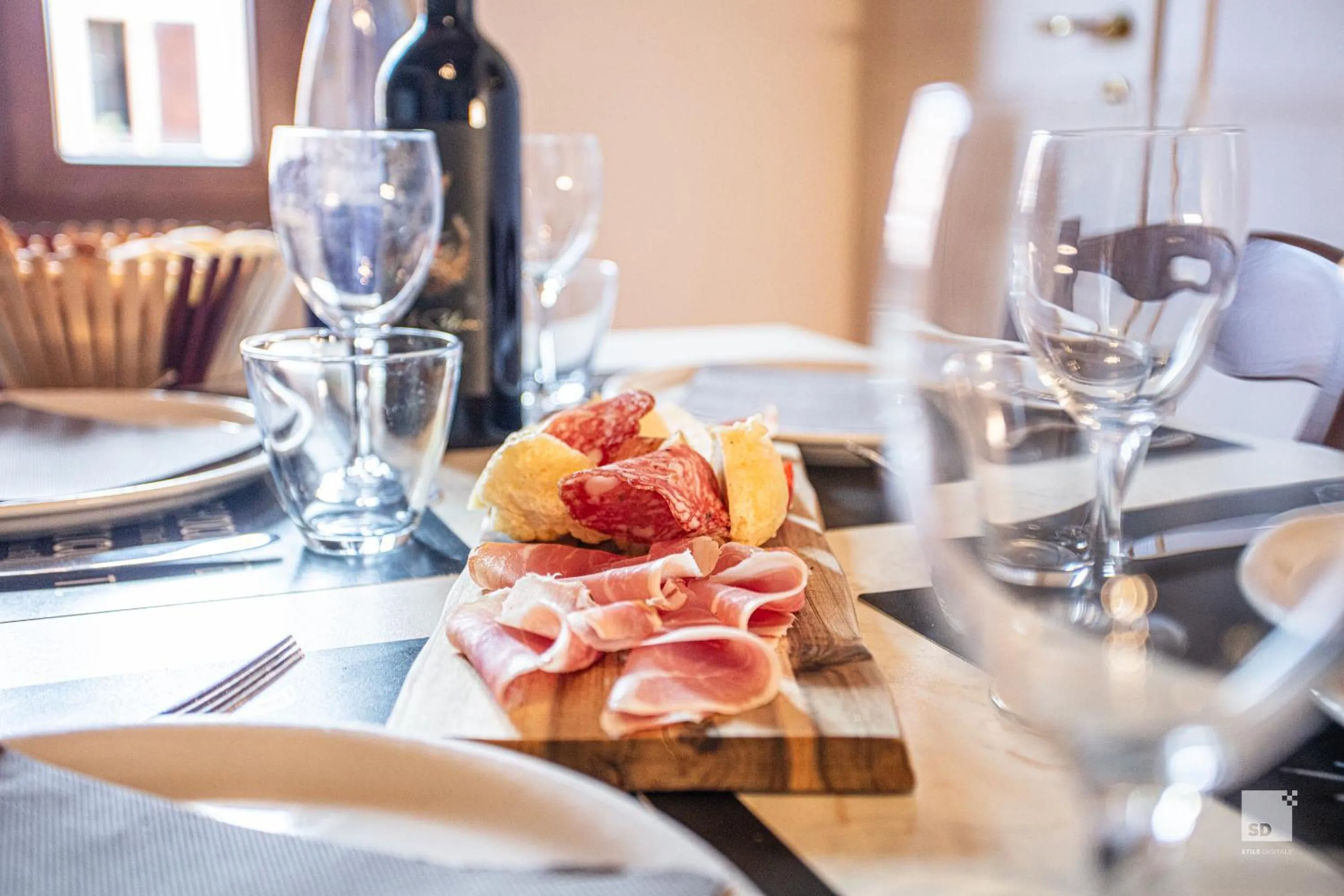 Food and drinks in Tenuta Il Burchio