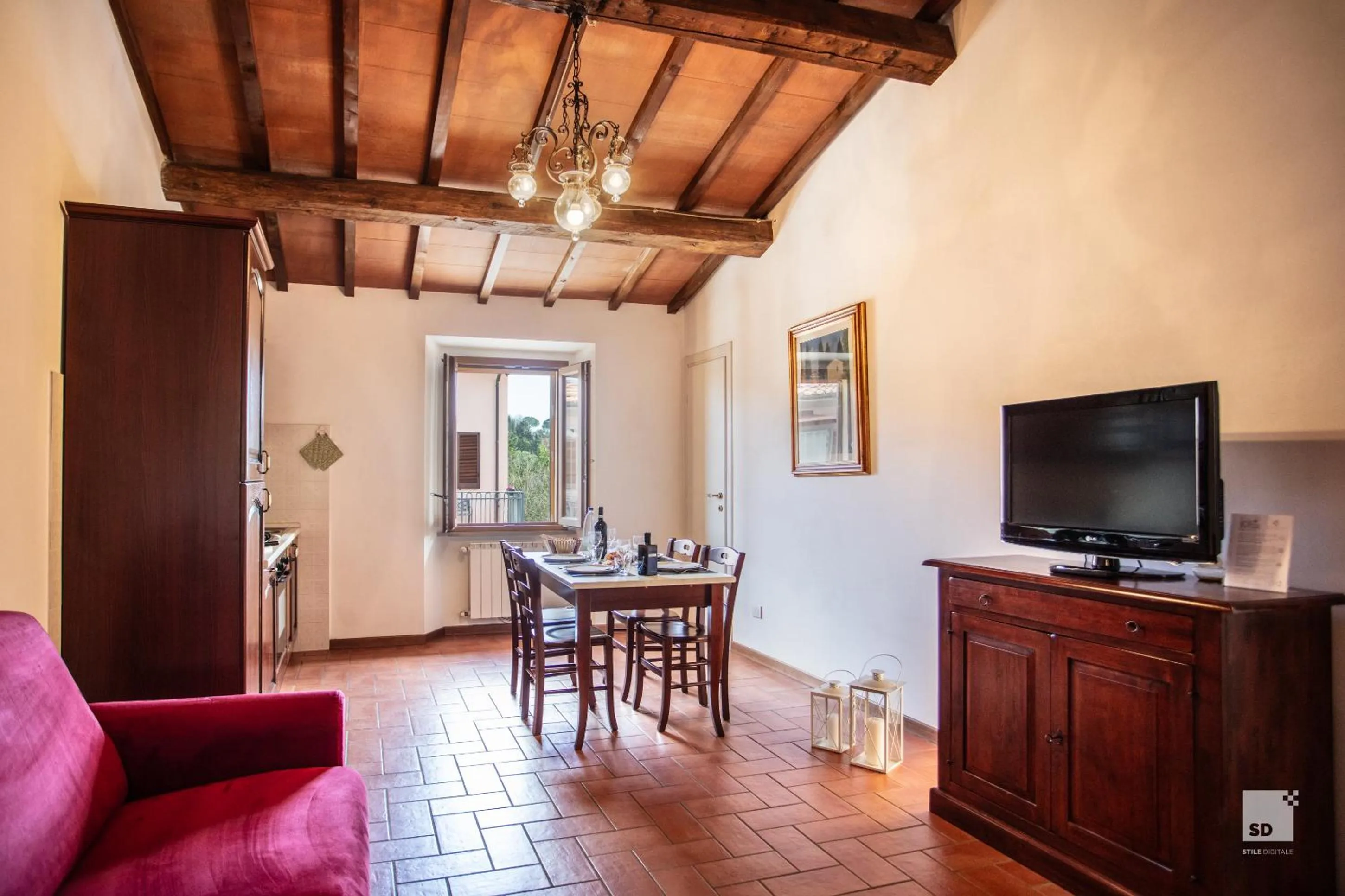Living room in Tenuta Il Burchio