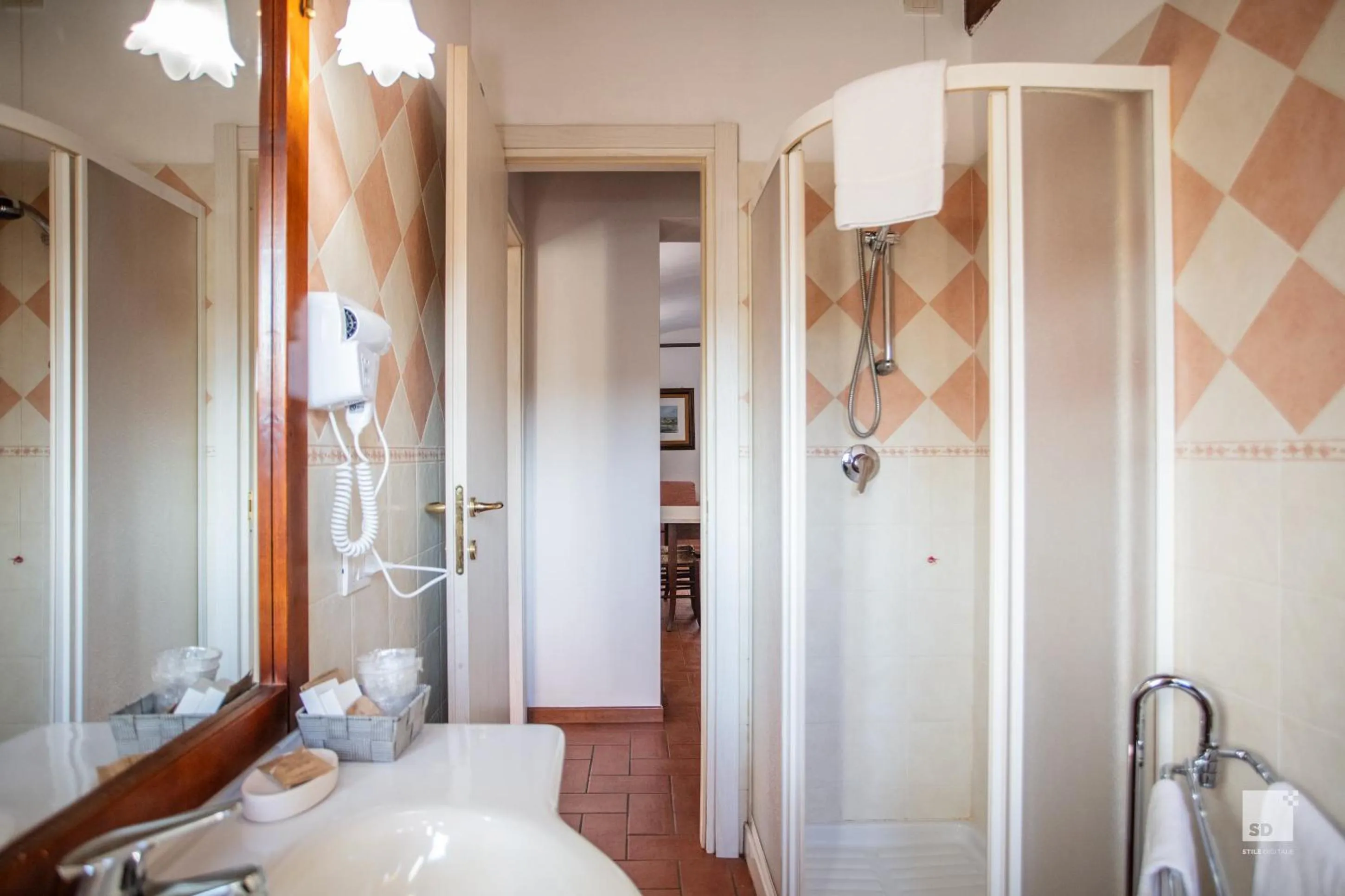 Shower in Tenuta Il Burchio