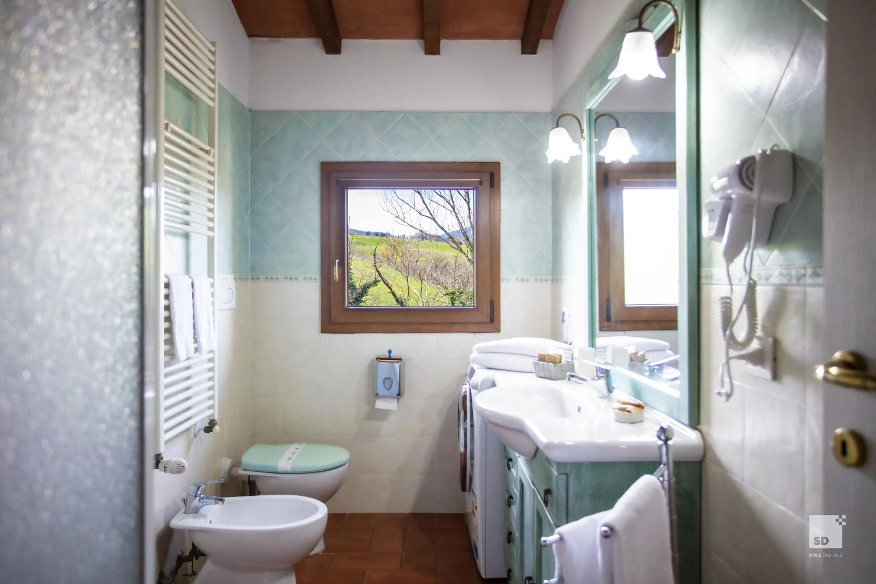 Shower in Tenuta Il Burchio