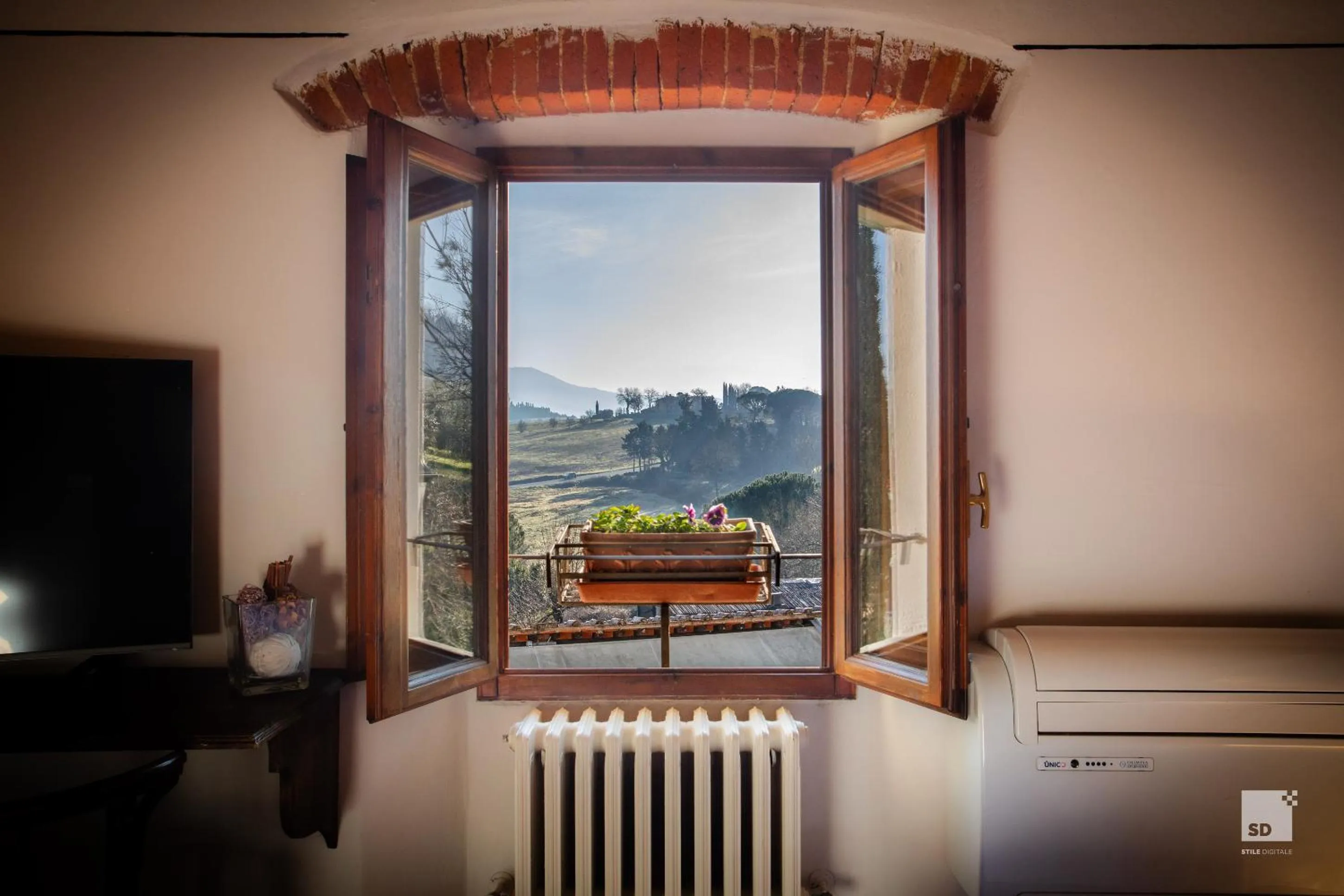 Natural landscape in Tenuta Il Burchio