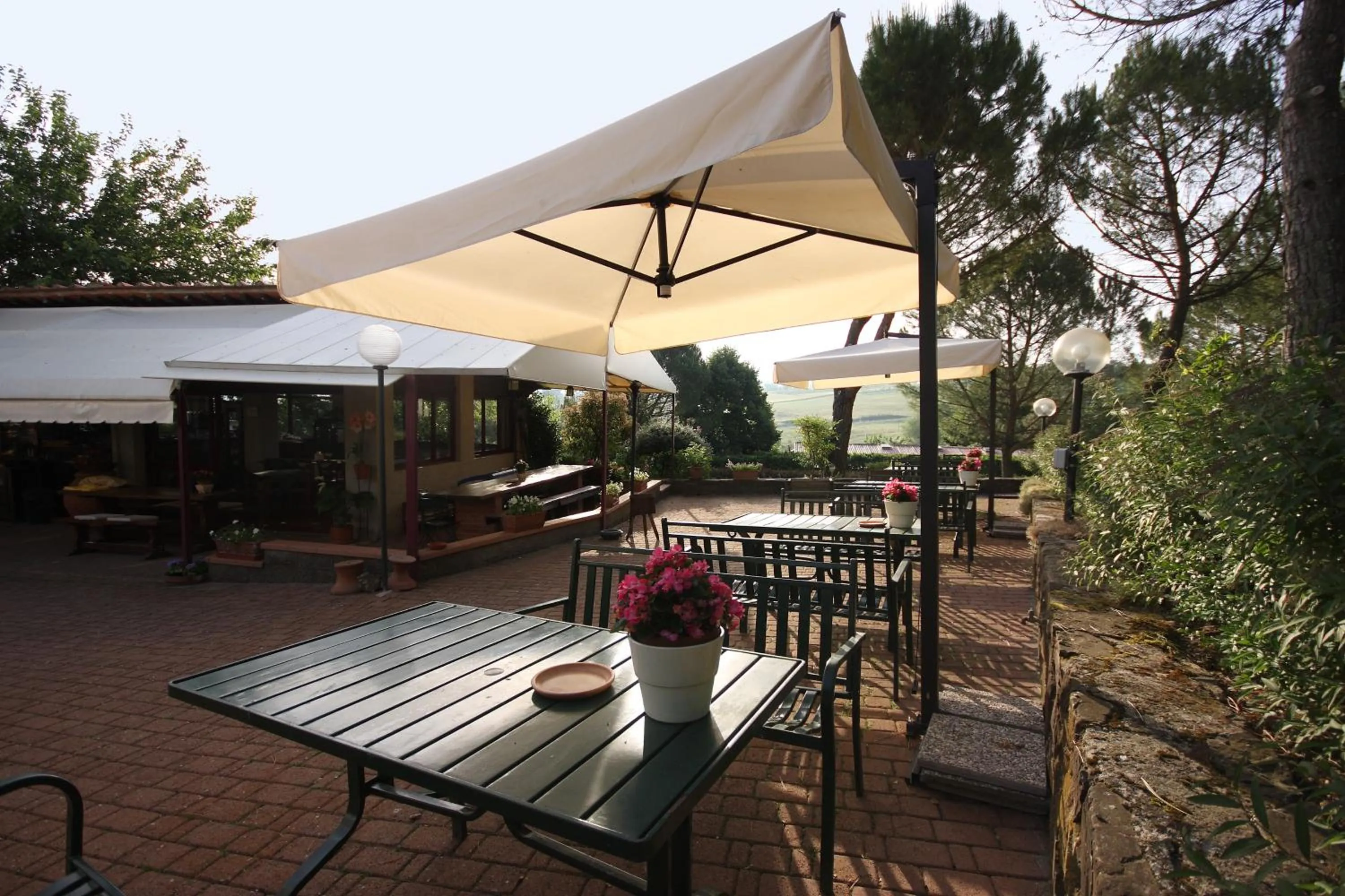 Garden view in Tenuta Il Burchio