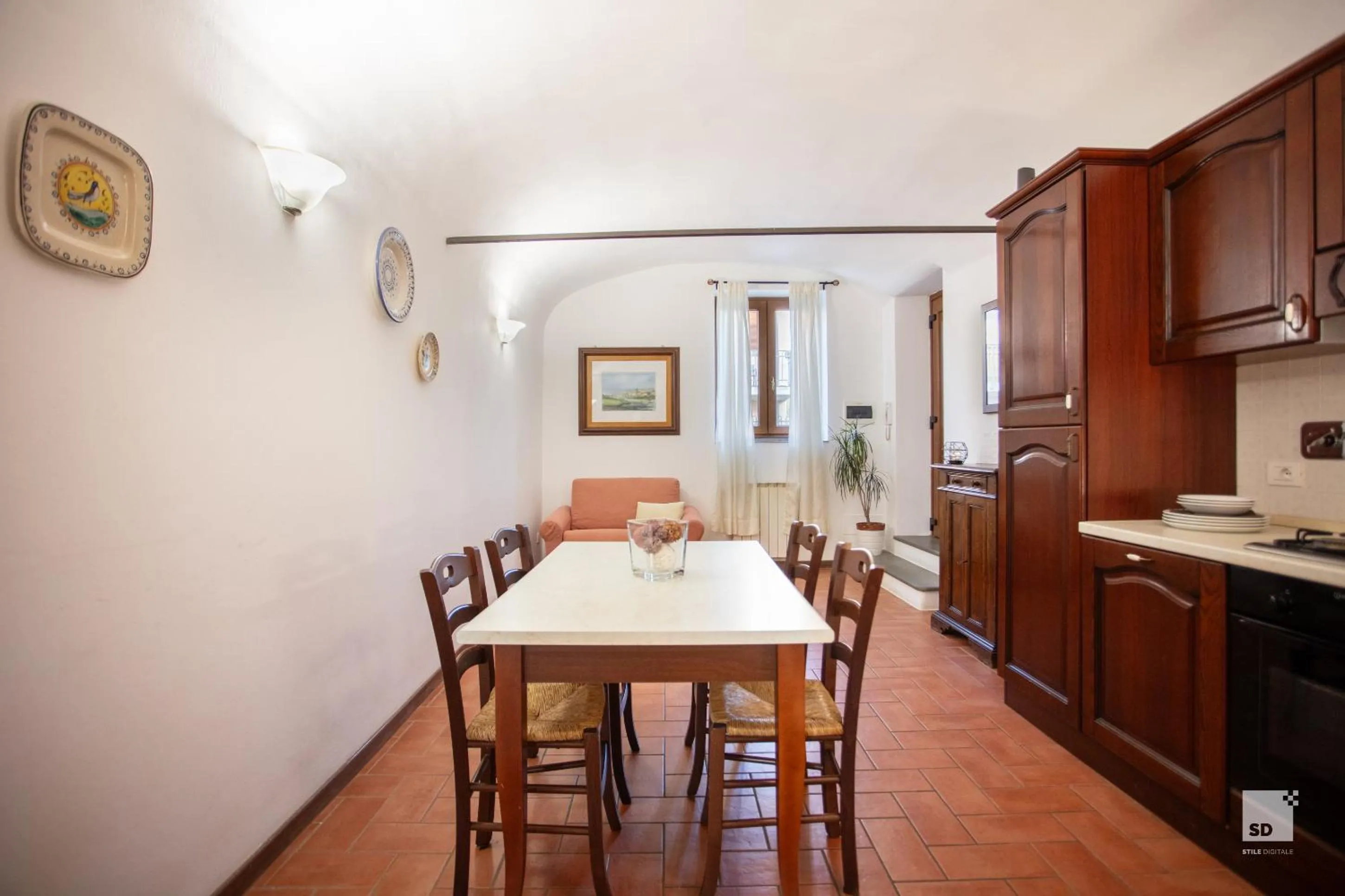 Dining area in Tenuta Il Burchio