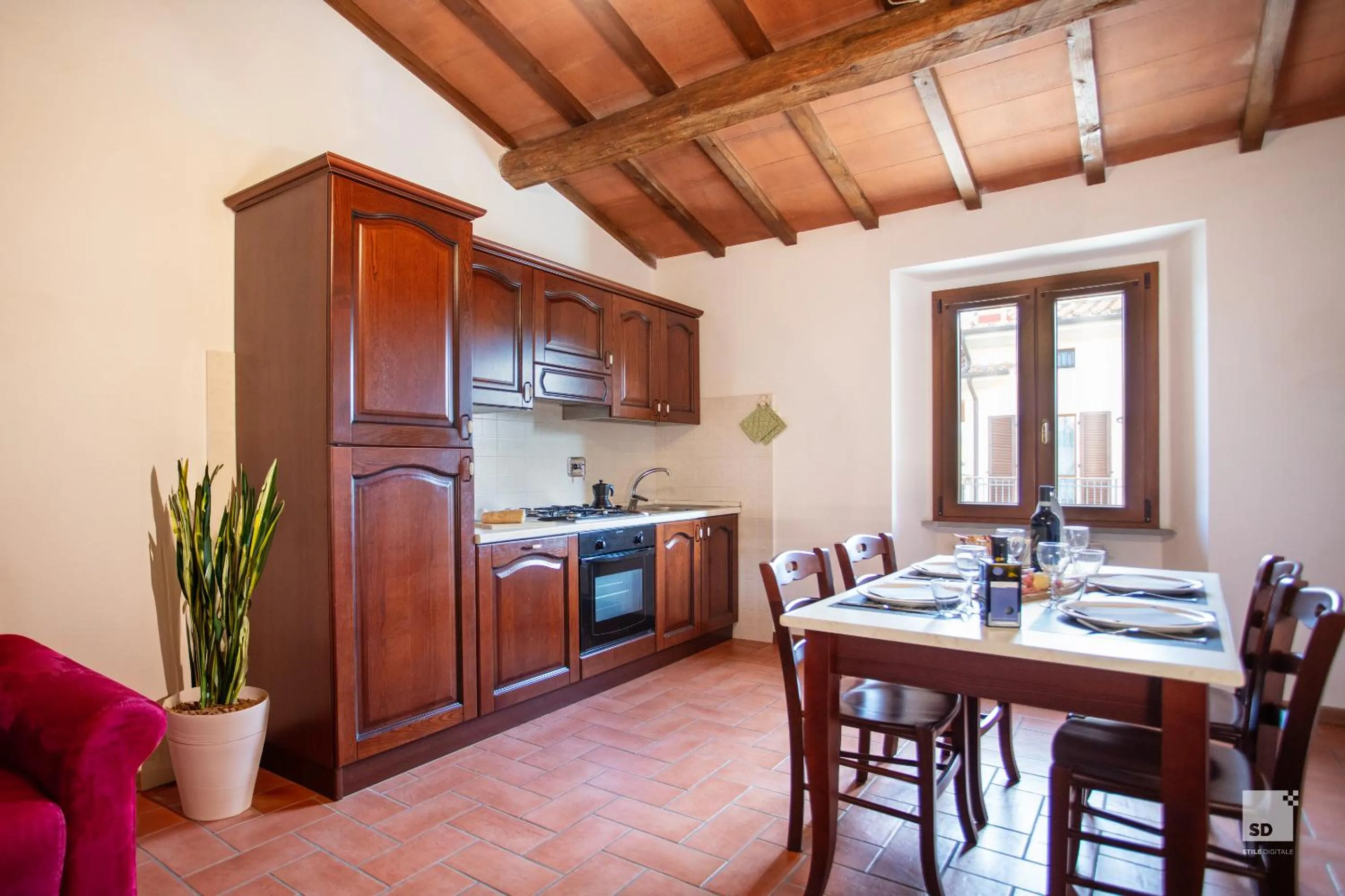 Kitchen or kitchenette in Tenuta Il Burchio
