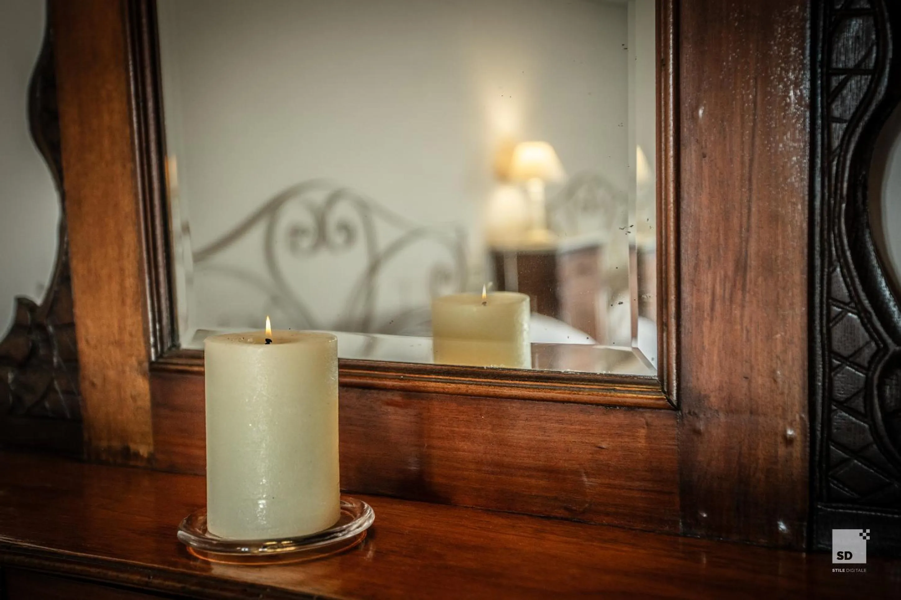 Decorative detail in Tenuta Il Burchio