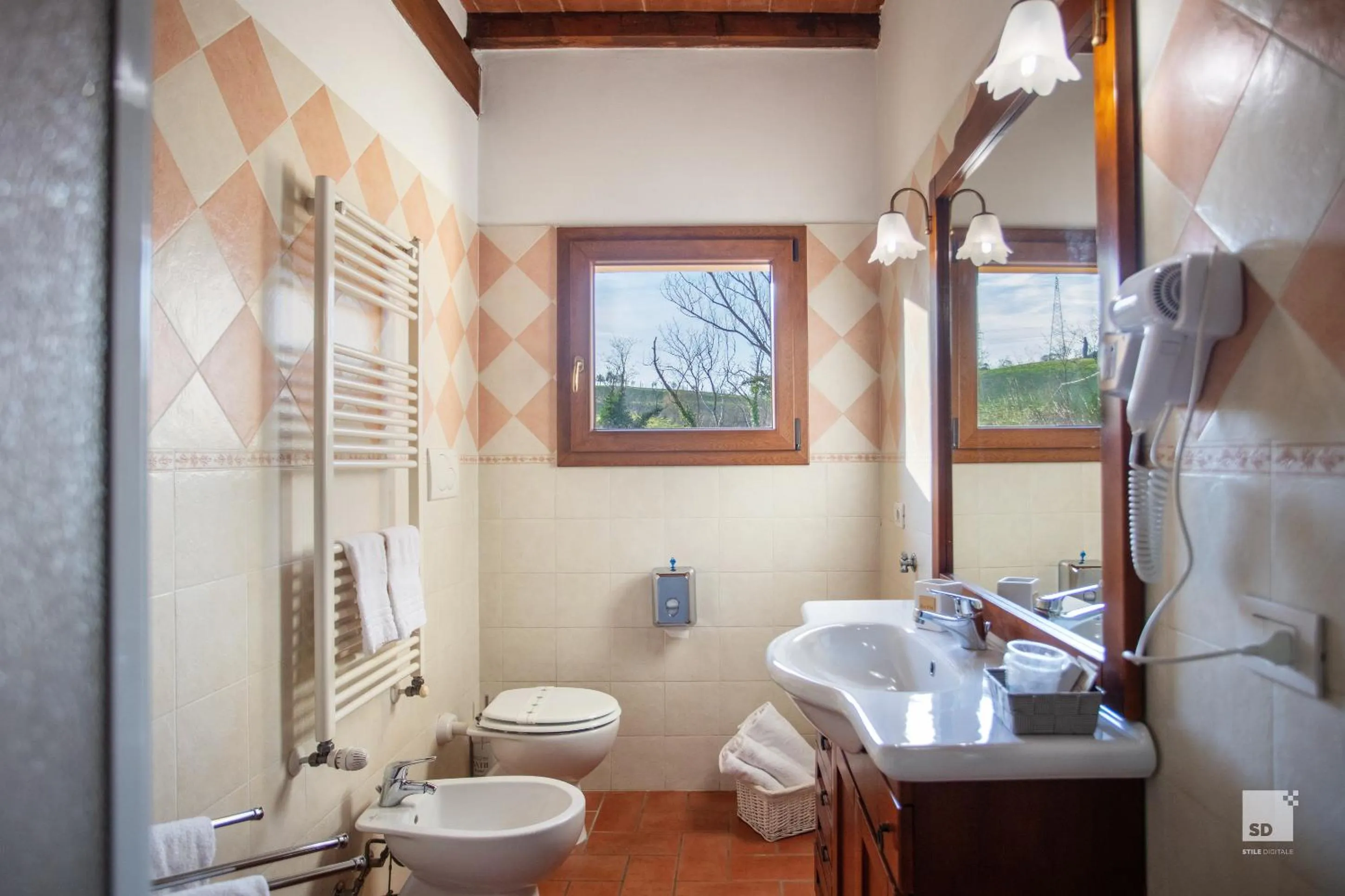 Shower in Tenuta Il Burchio