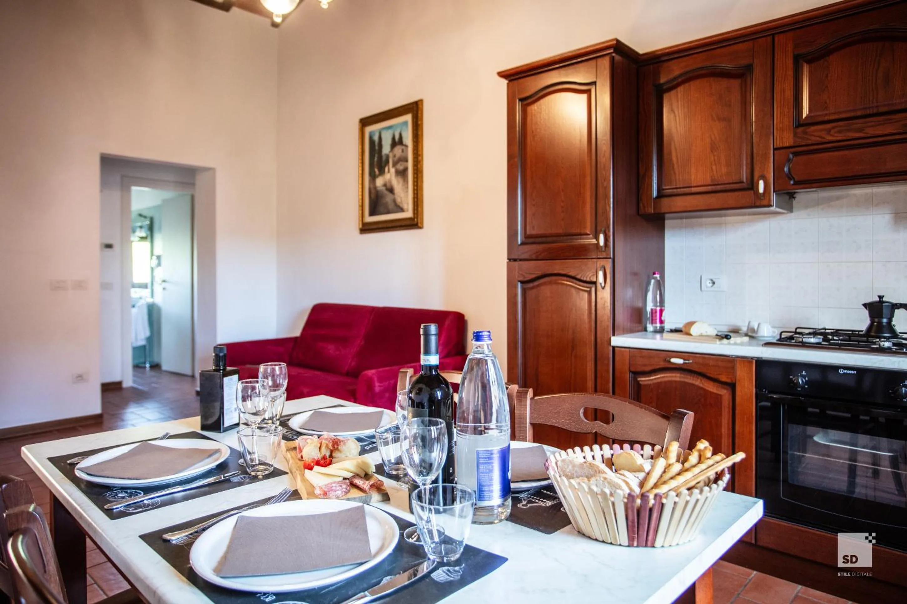 Kitchen or kitchenette in Tenuta Il Burchio