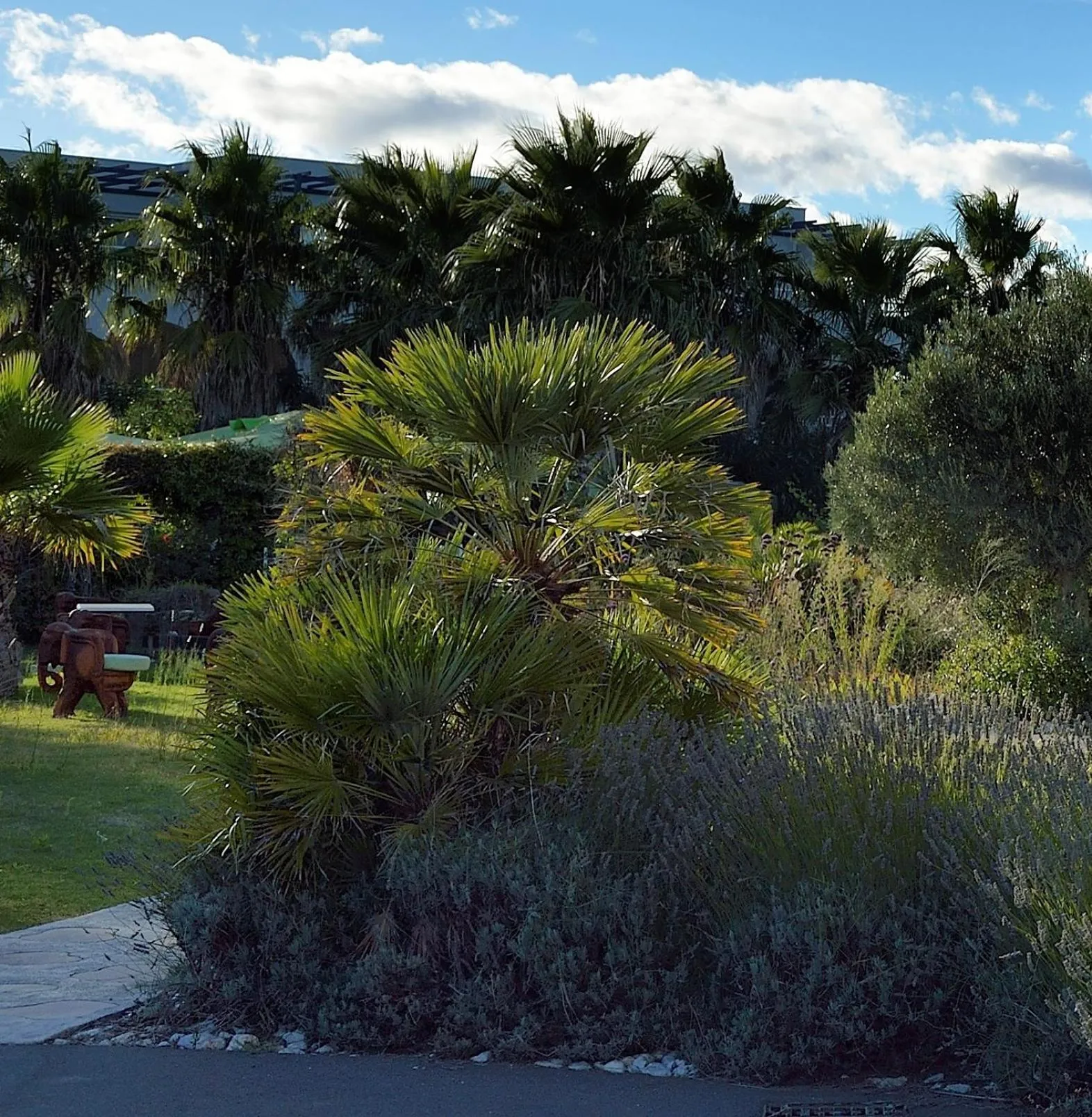 Garden view in Le Jardin de Babylone Résidence Festive & Naturiste "réservé aux couples uniquement"