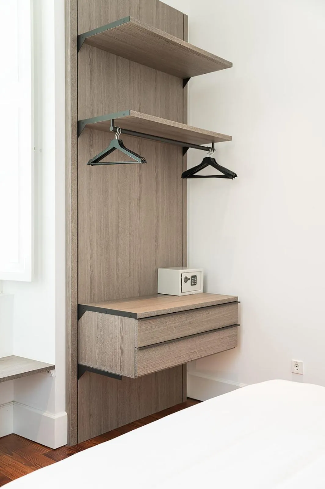 wardrobe, Bed in The Park Suites by IRES LAR