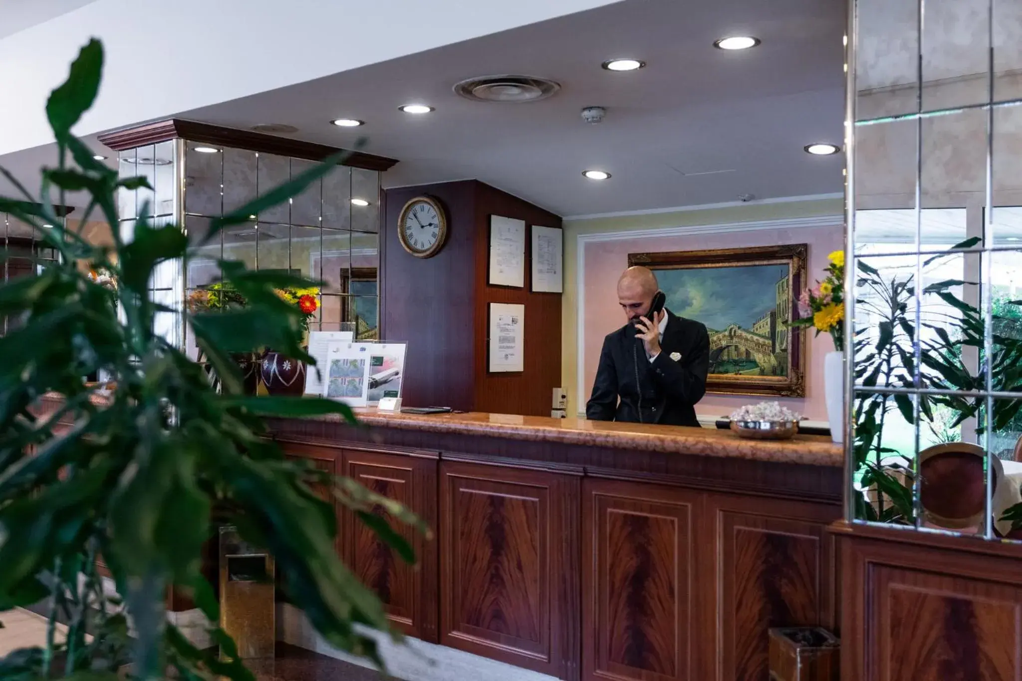 Lobby or reception in Hotel Alga Lobby or reception in Hotel Alga