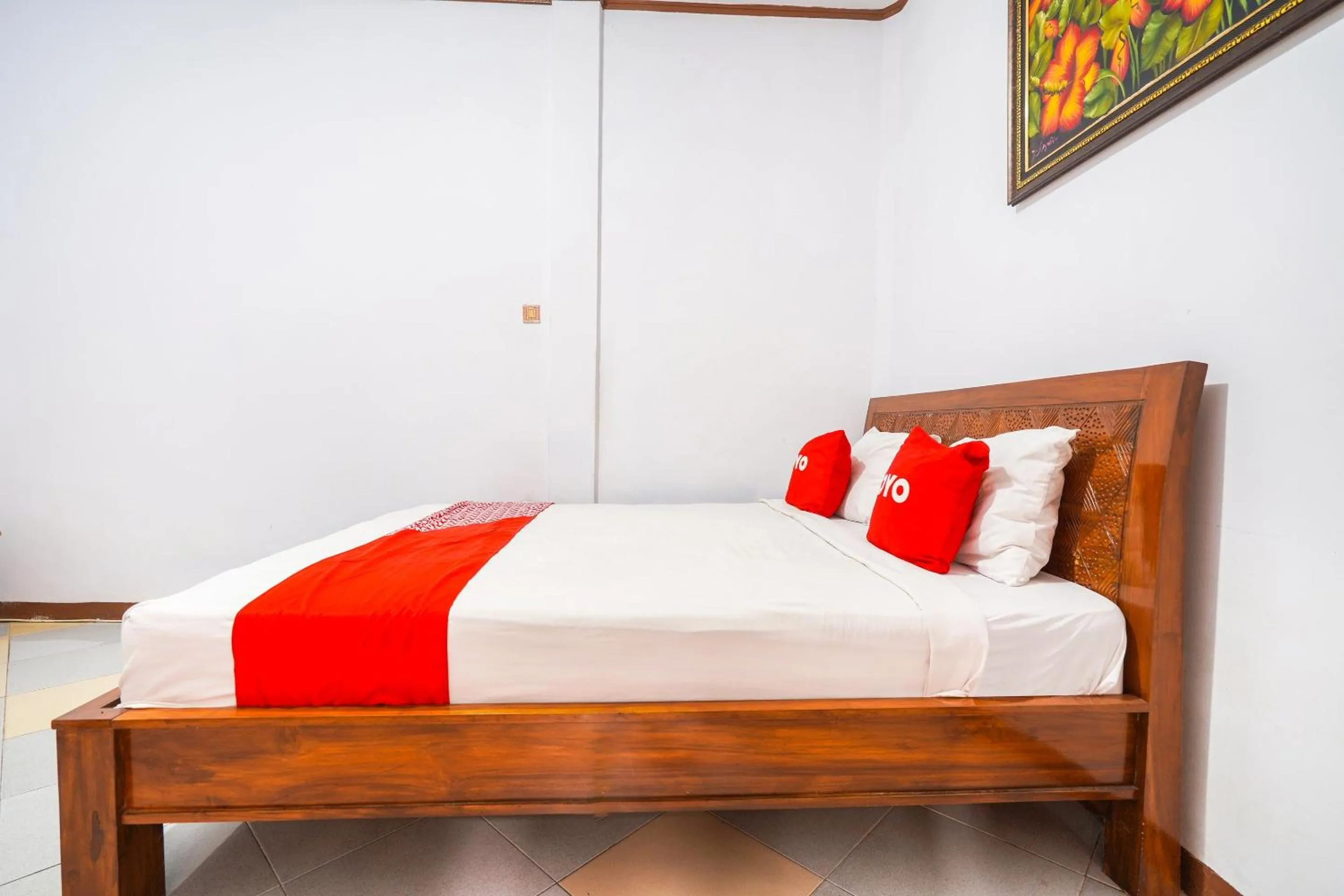 Bedroom in OYO 91561 Gandhi Hotel NearRS Khusus Ginjal Ny. R.A. Habibie