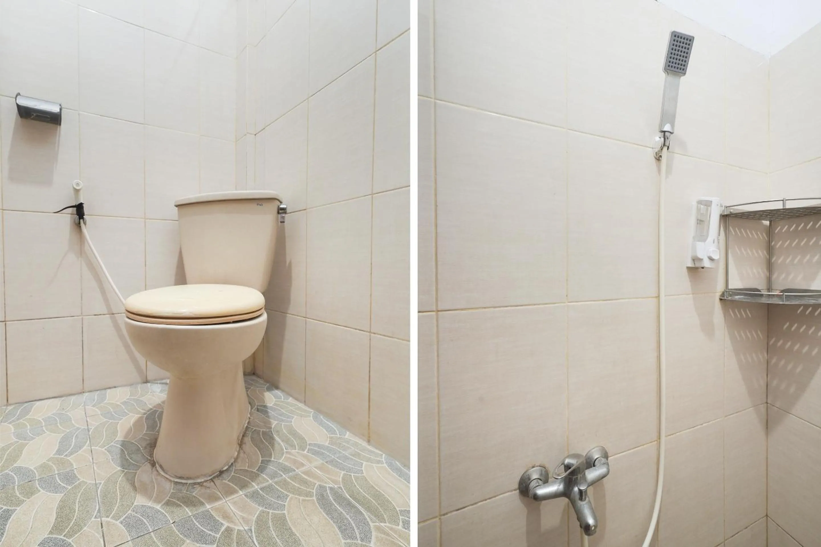 Bathroom in OYO 91561 Gandhi Hotel NearRS Khusus Ginjal Ny. R.A. Habibie