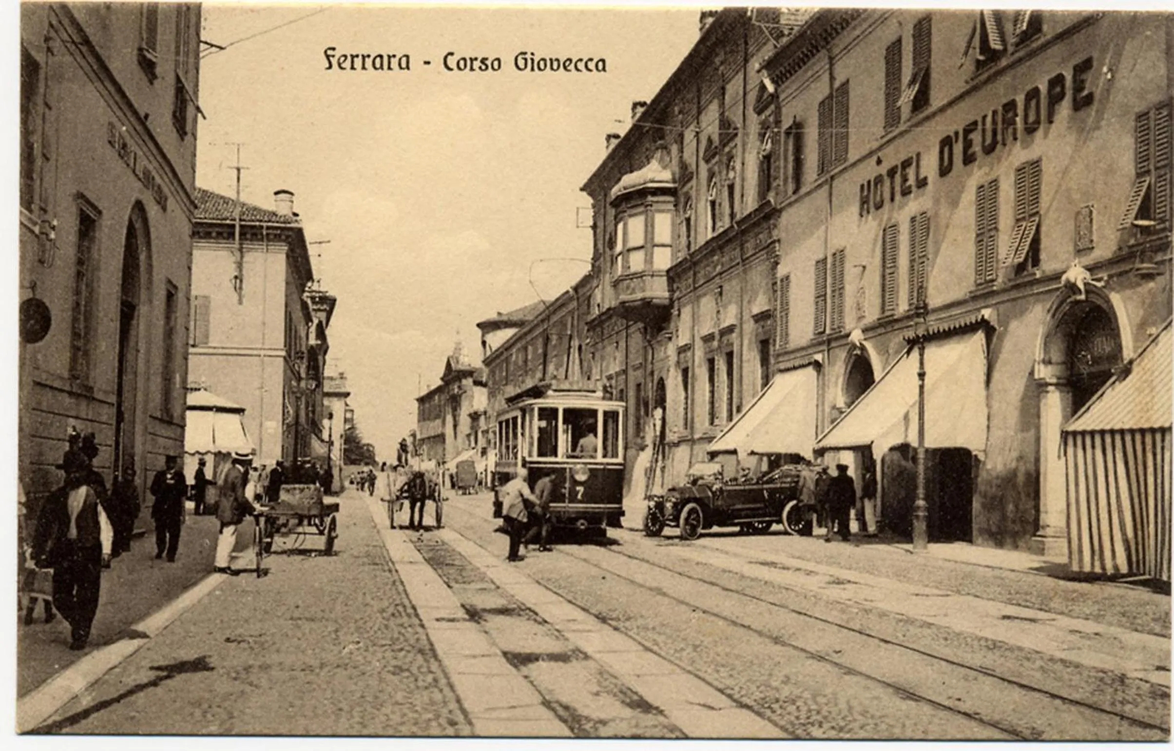 Text overlay in Hotel Europa