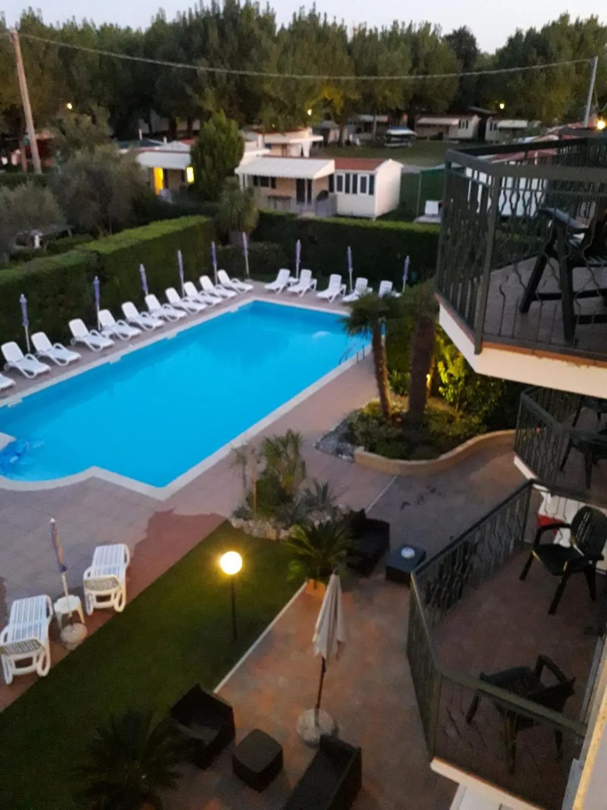 Pool view in Hotel Fornaci