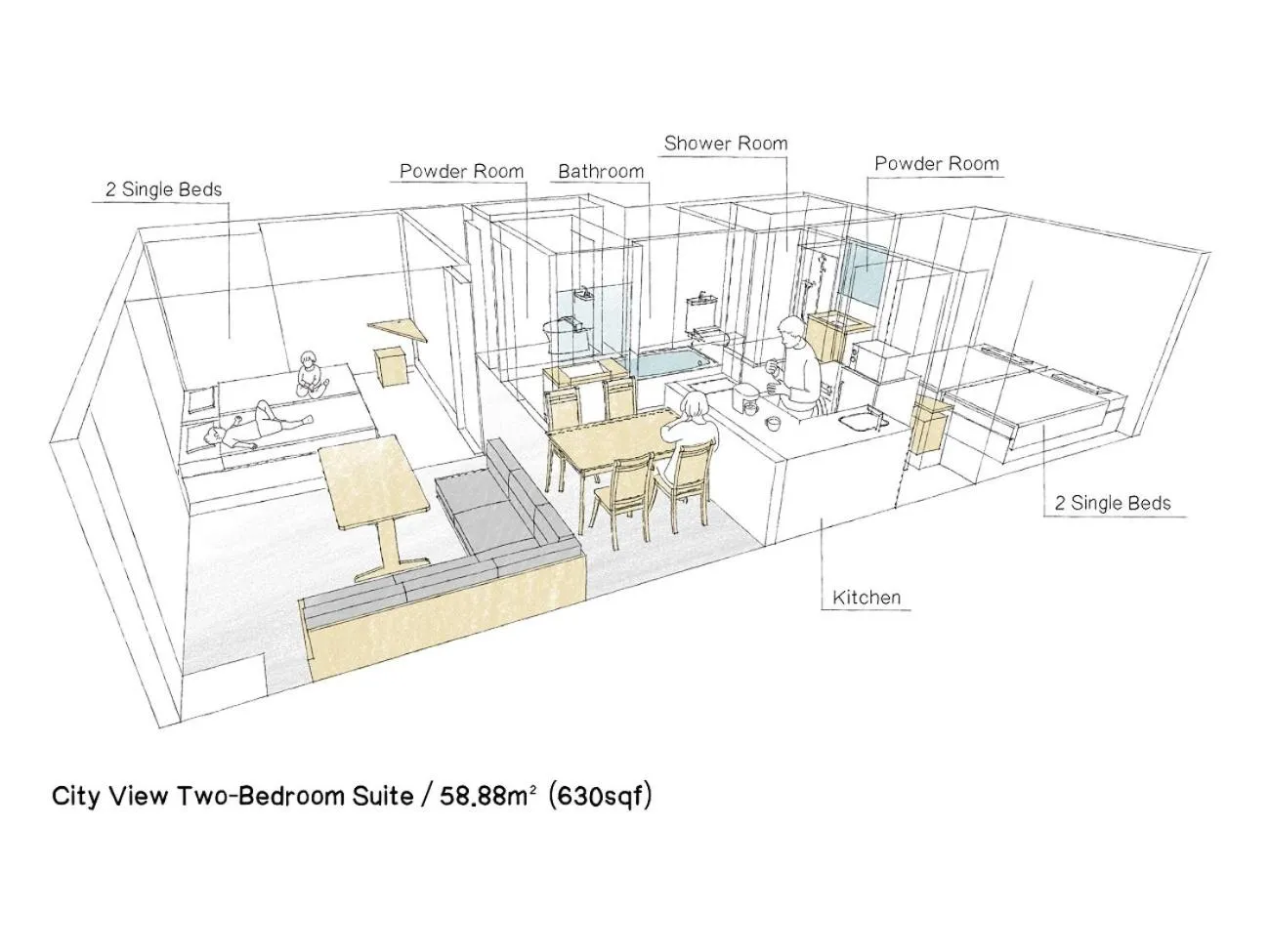 Floor plan in MIMARU Tokyo Station East