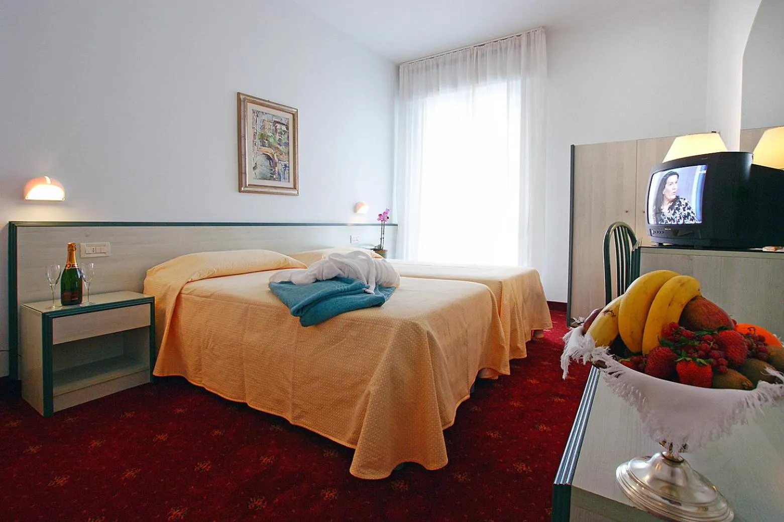 Photo of the whole room, Bed in Hotel Columbia Terme