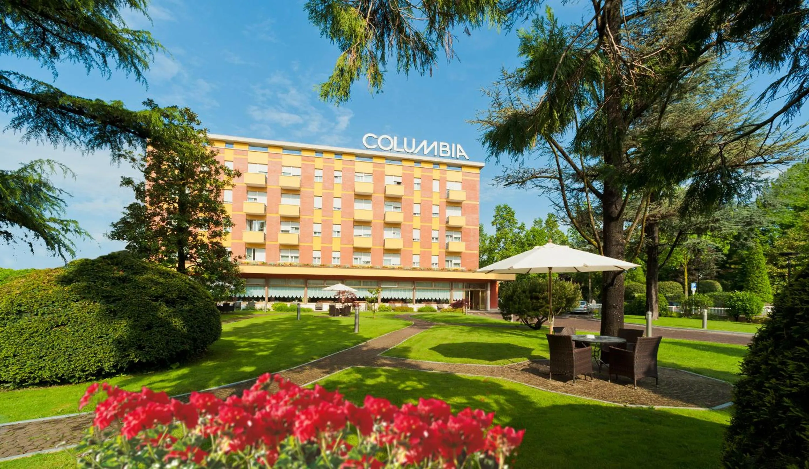 Garden in Hotel Columbia Terme