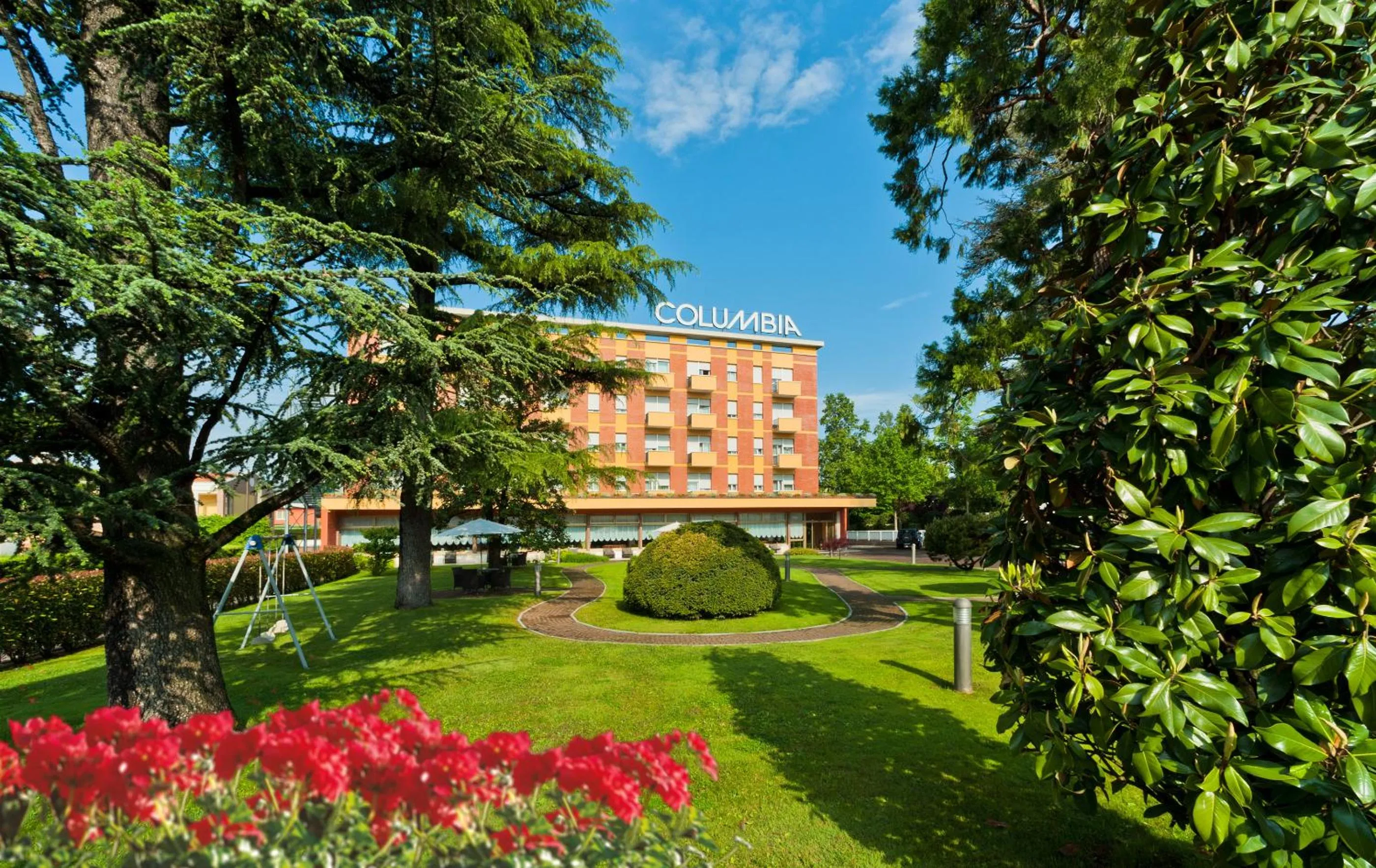 Garden in Hotel Columbia Terme