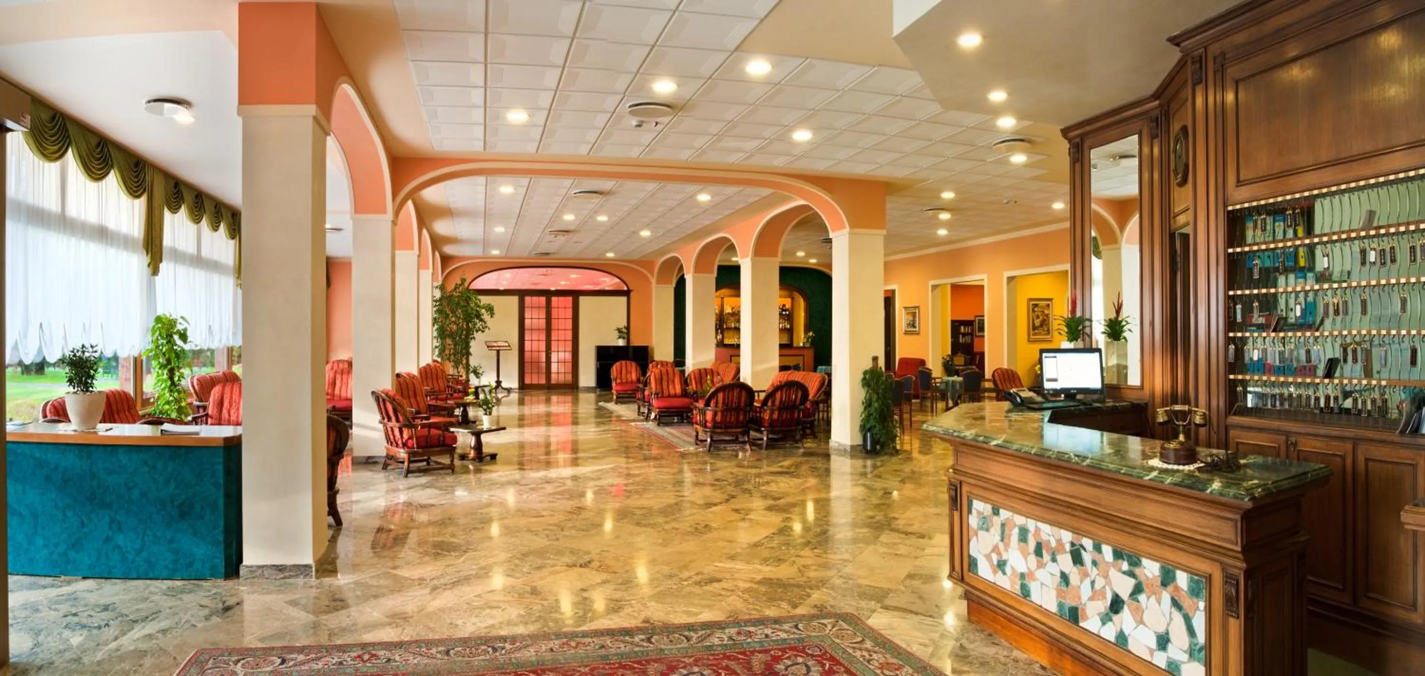 Lobby or reception in Hotel Columbia Terme