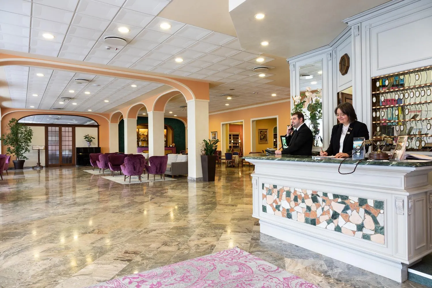 Lounge or bar in Hotel Columbia Terme