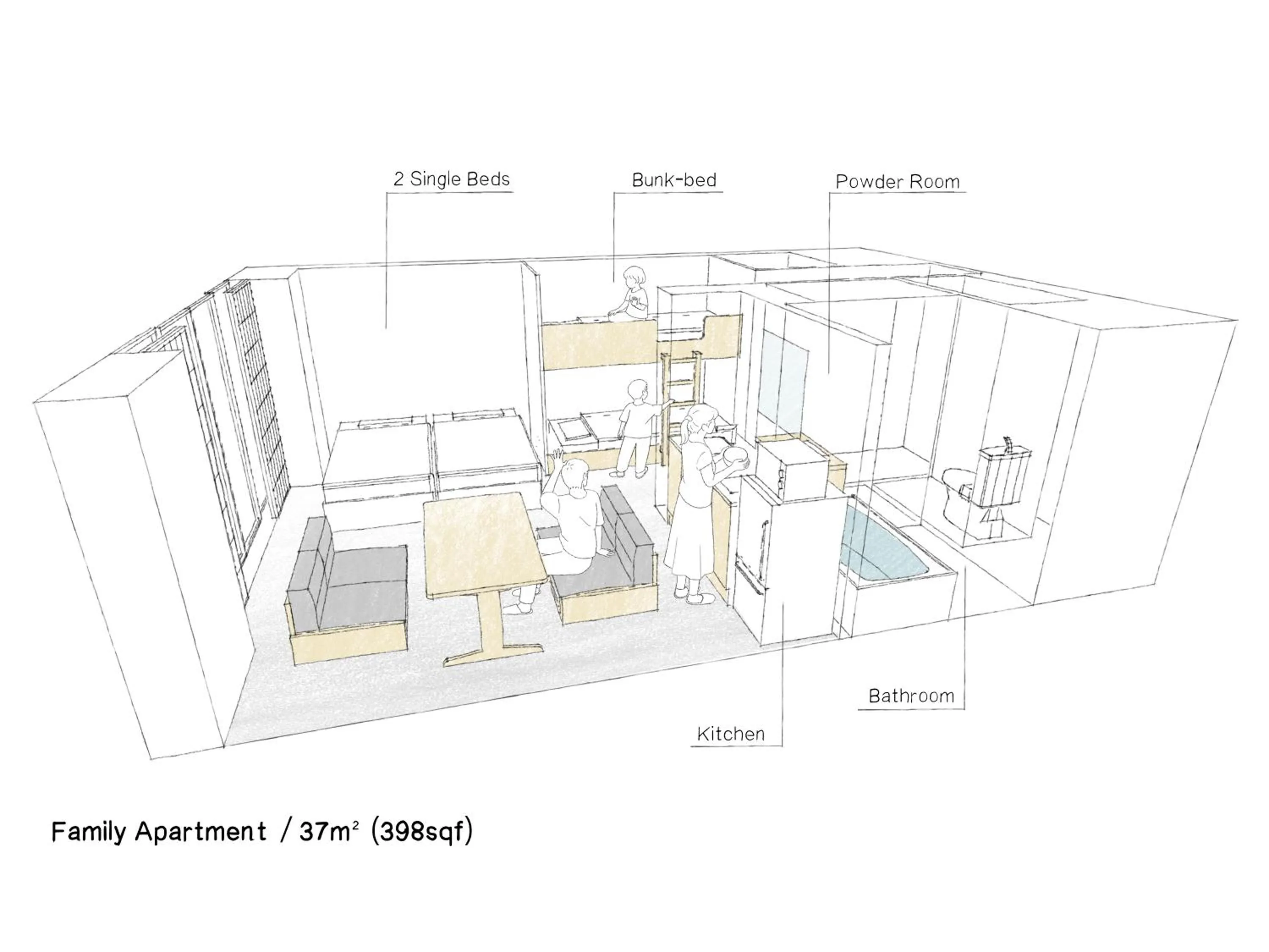 Floor plan in MIMARU Tokyo Kinshicho