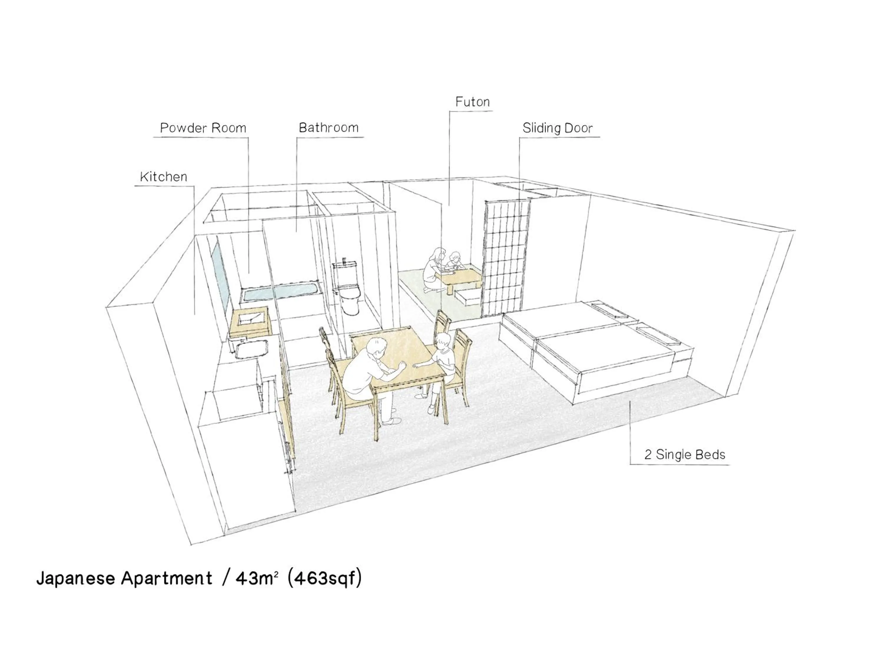 Floor plan in MIMARU Tokyo Kinshicho
