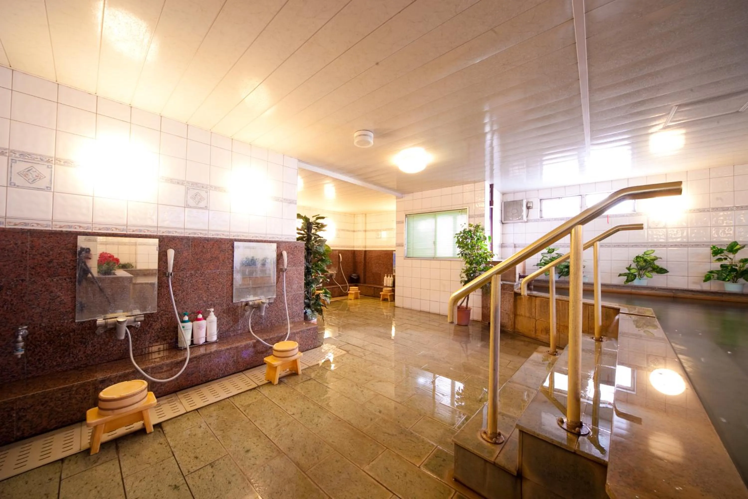 Hot Spring Bath in Beppu Station Hotel