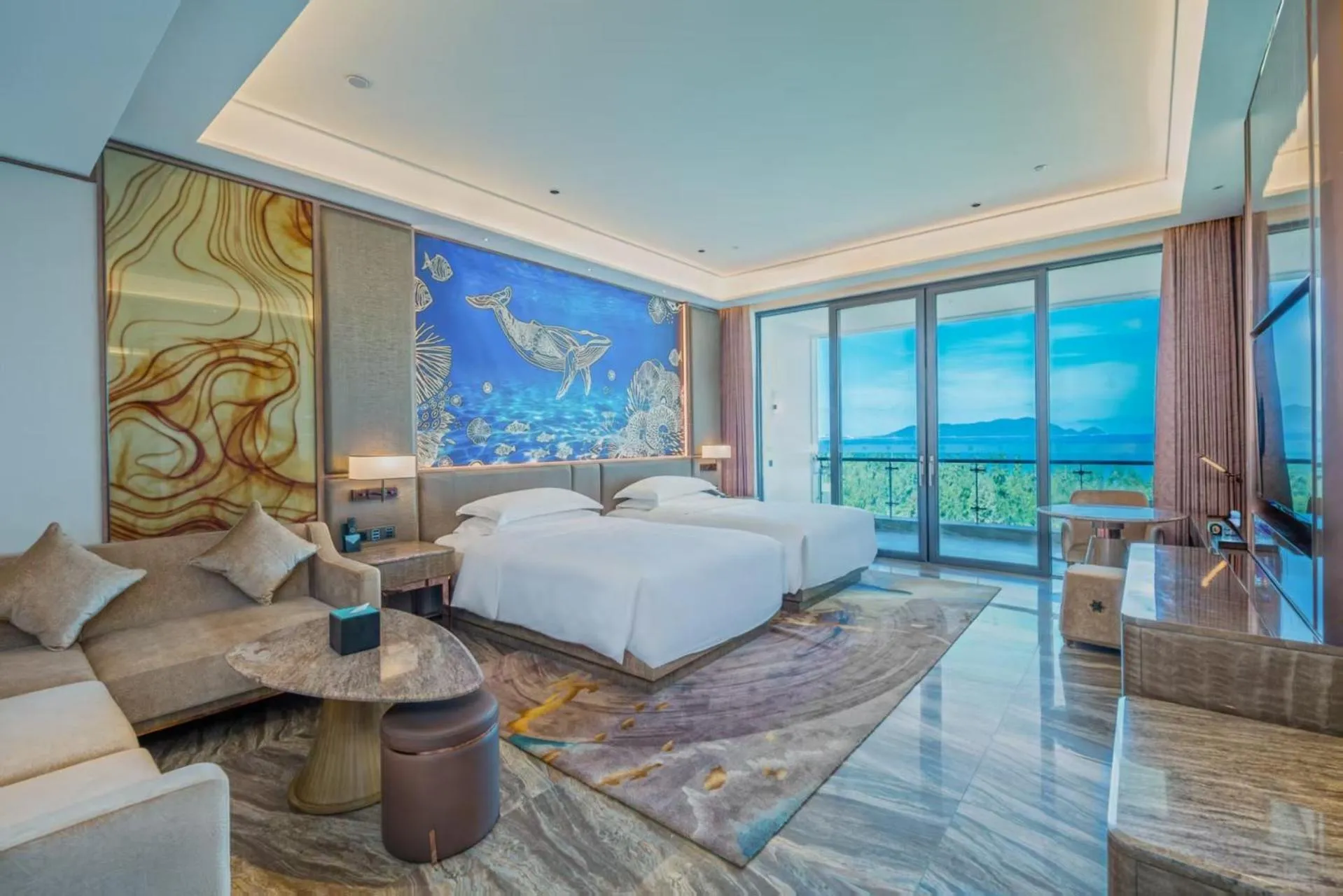  Deluxe Oceanfront Twin Room in Vaperse Hainan Clear Water Bay