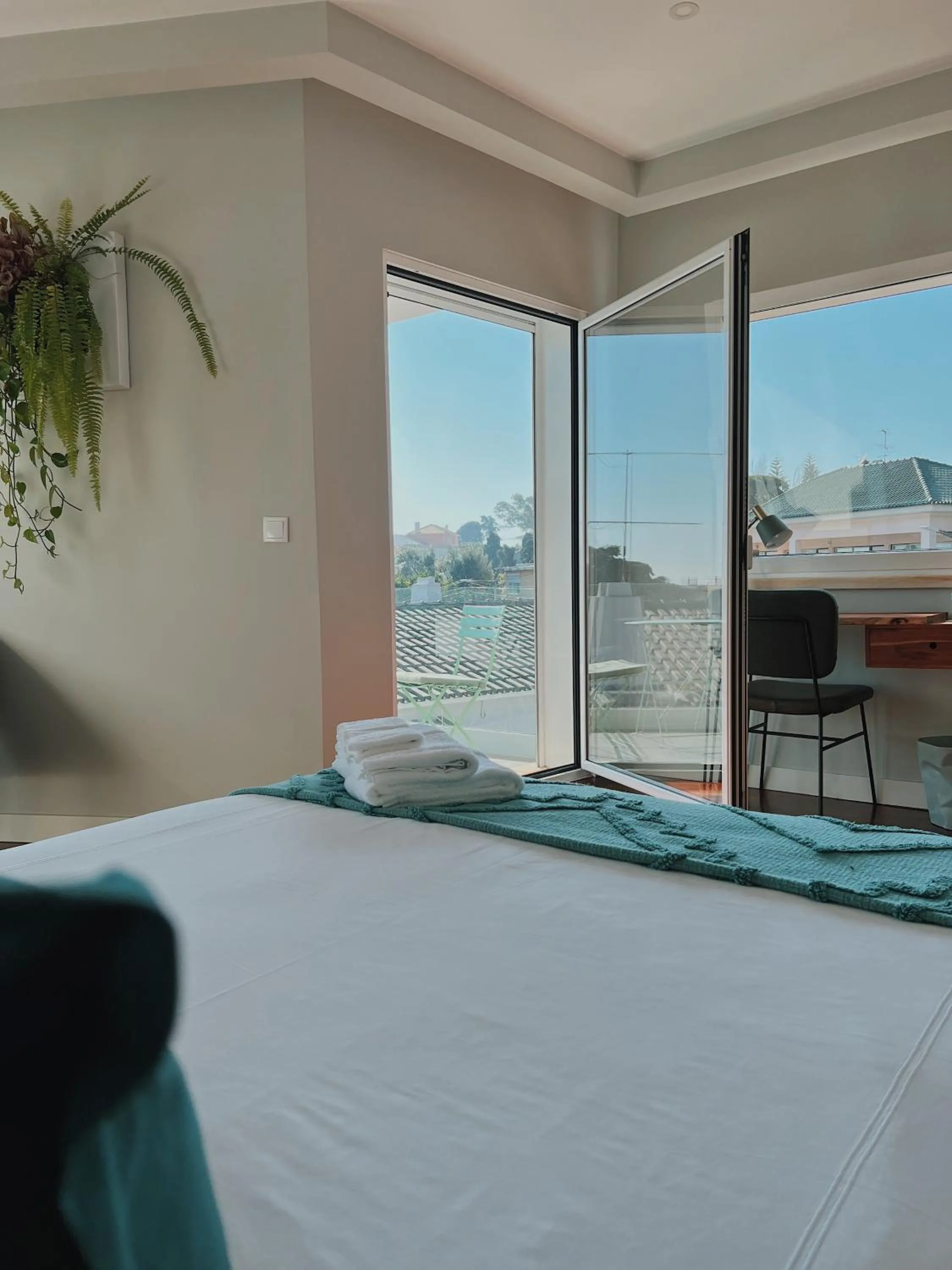 Balcony/Terrace, Bed in Luna House & Cowork