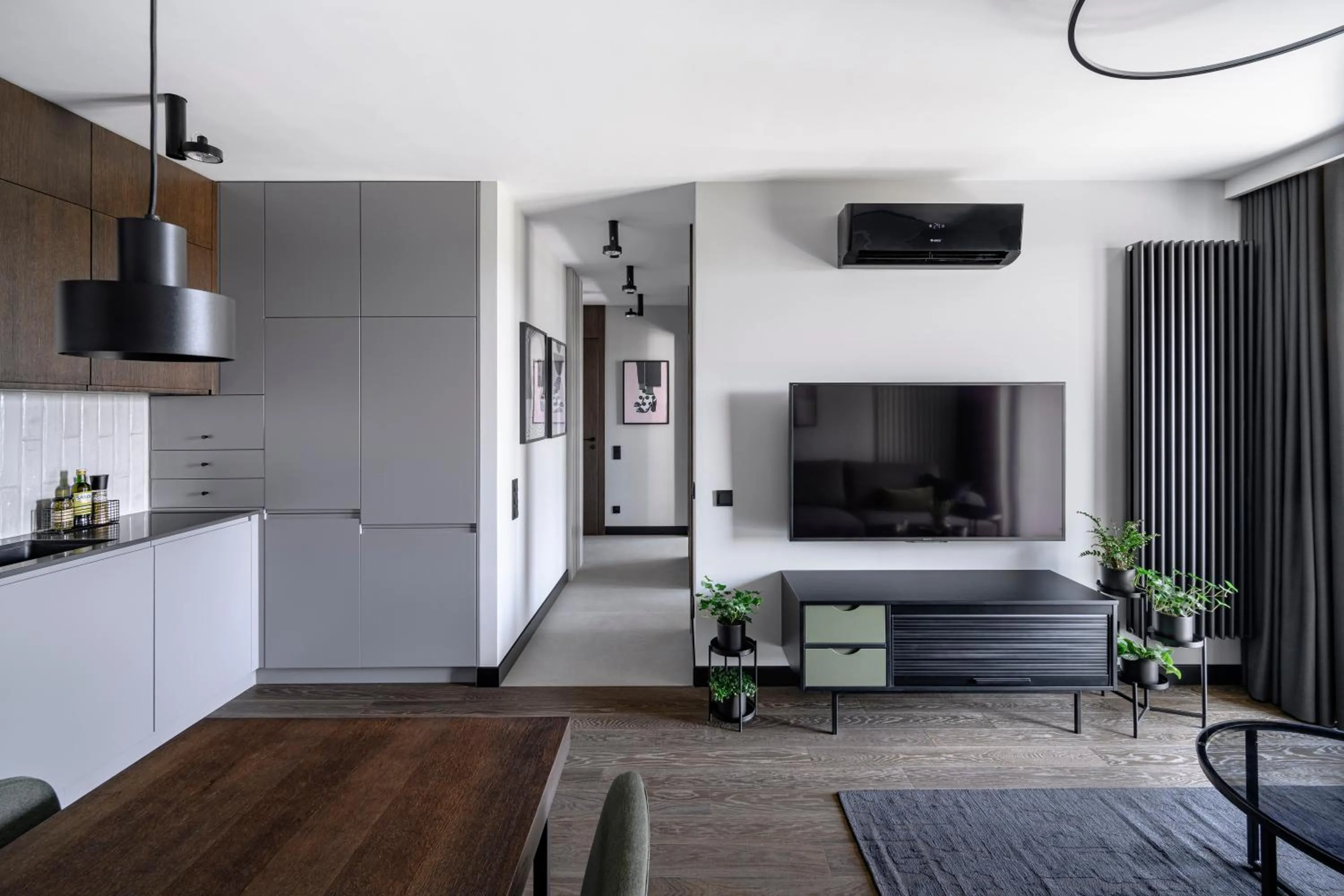 TV and multimedia, Bed in Tarasy Bałtyku Seaside, Sauna, Gym & Free Parking by Downtown Apartments
