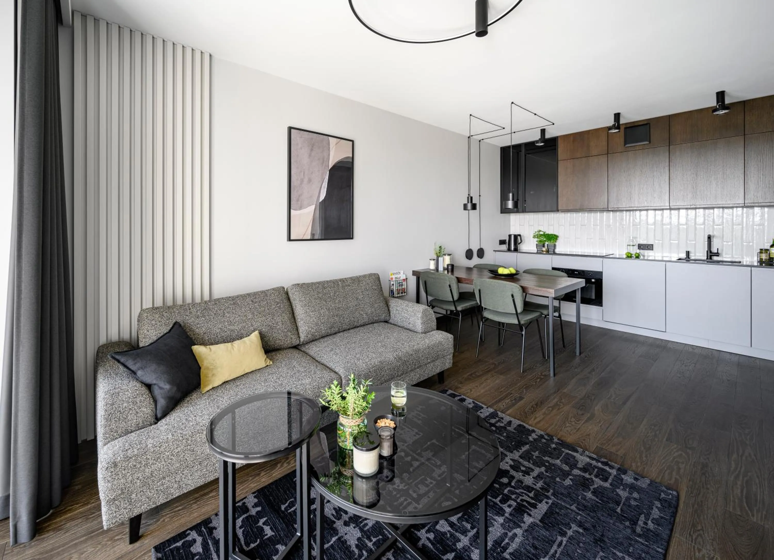 Kitchen or kitchenette in Tarasy Bałtyku Seaside, Sauna, Gym & Free Parking by Downtown Apartments