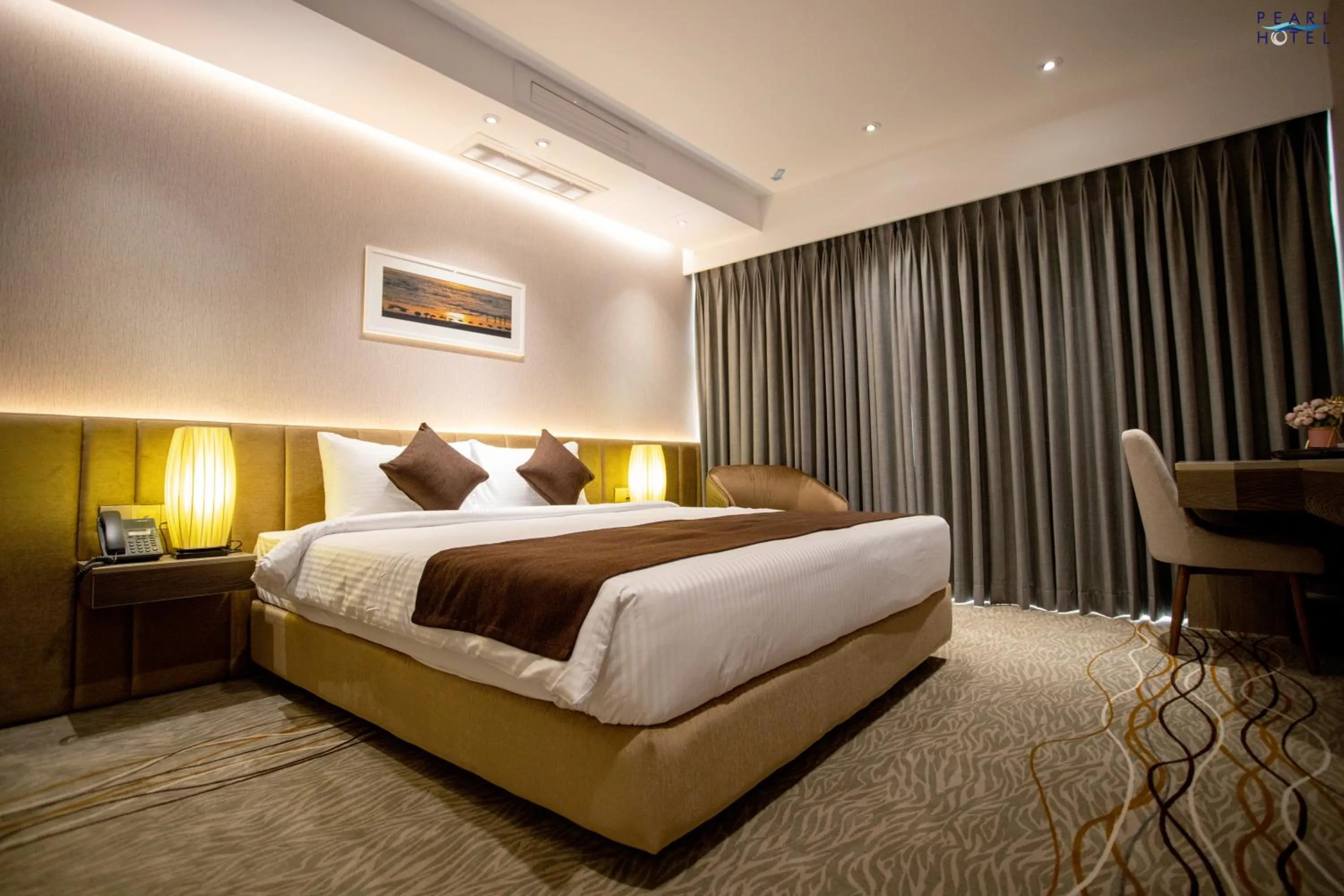 Bed in Pearl Hotel