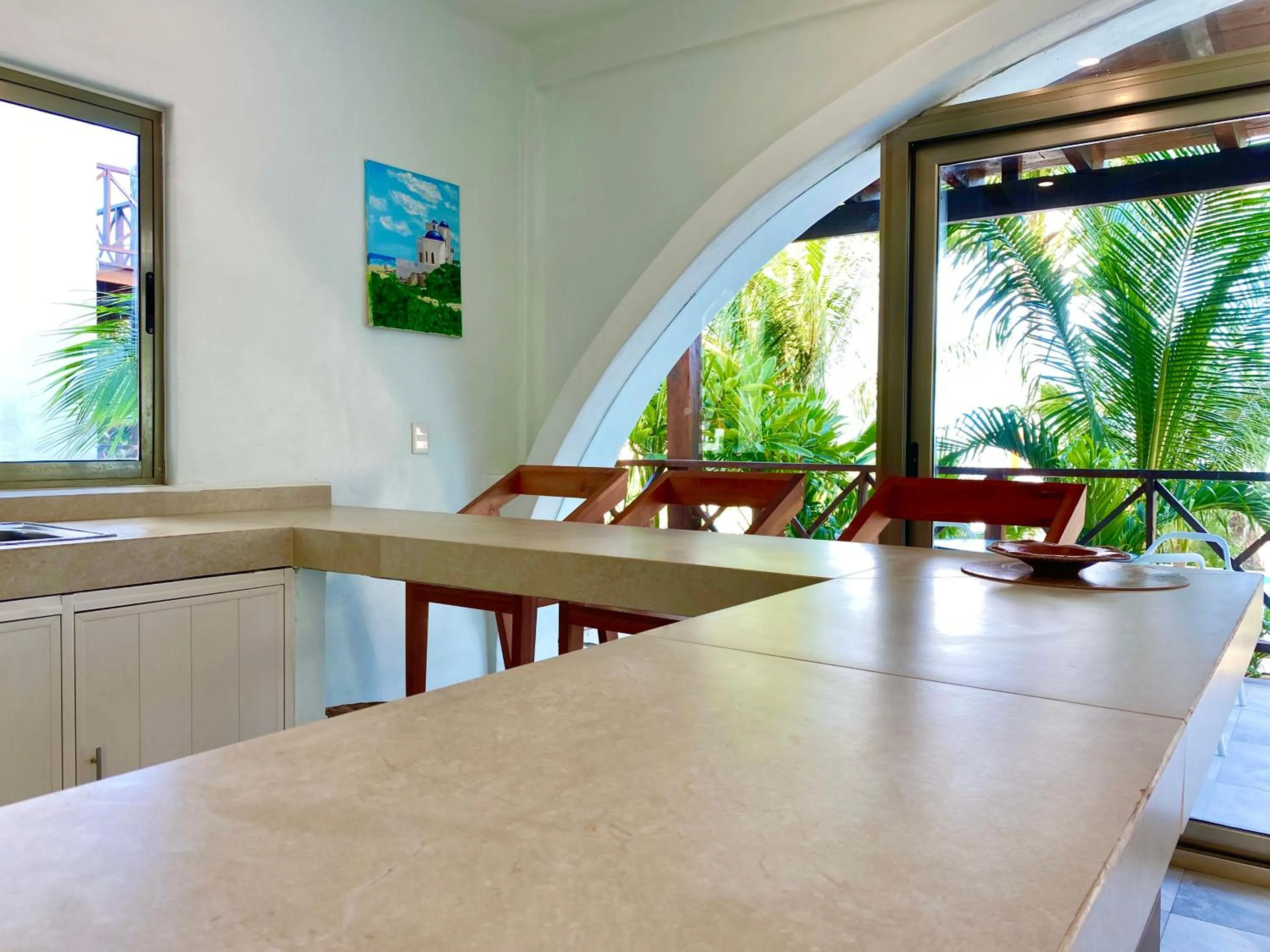 Dining area in Villas Amanecer by Andiani Travel