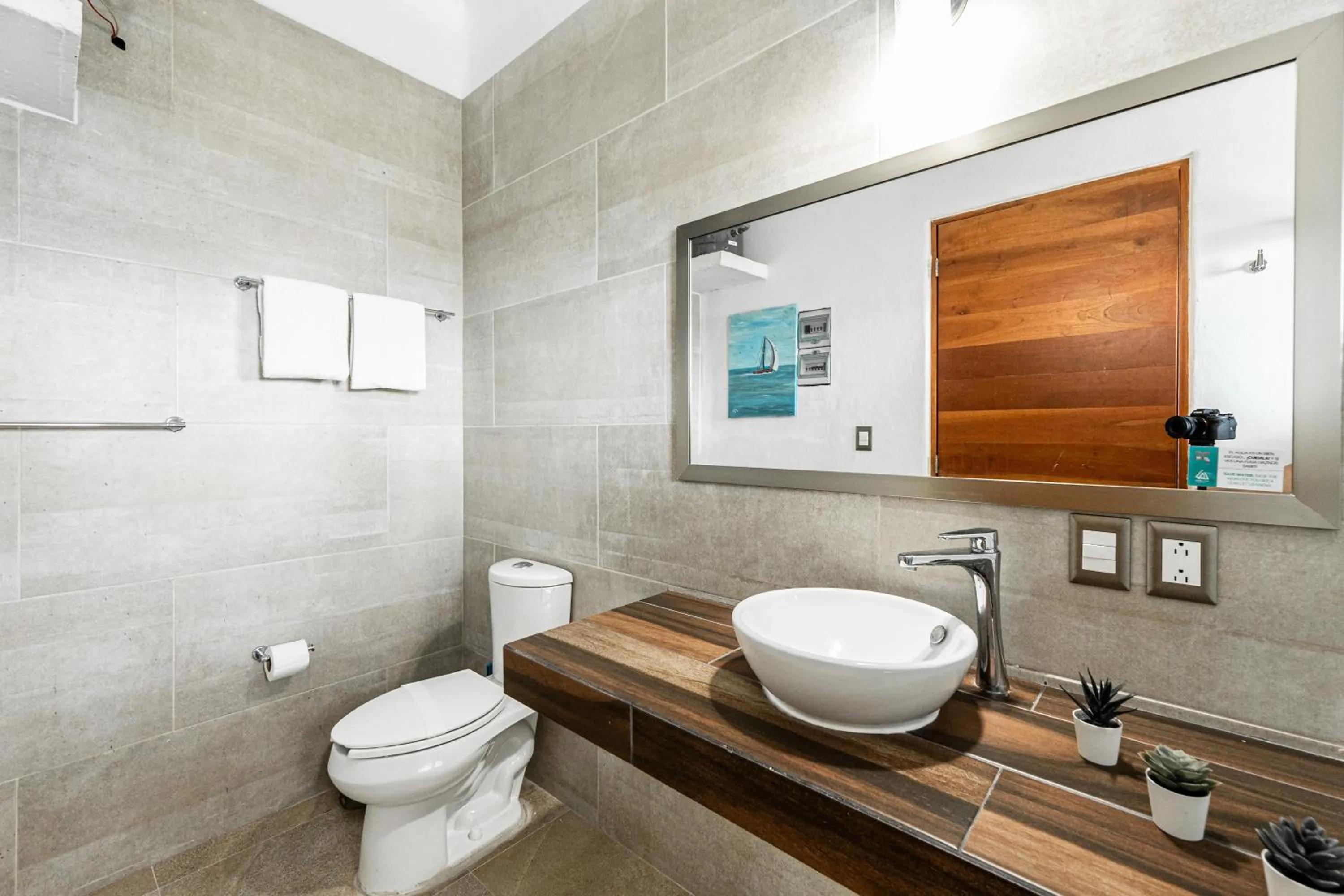 Bathroom in Villas Amanecer by Andiani Travel