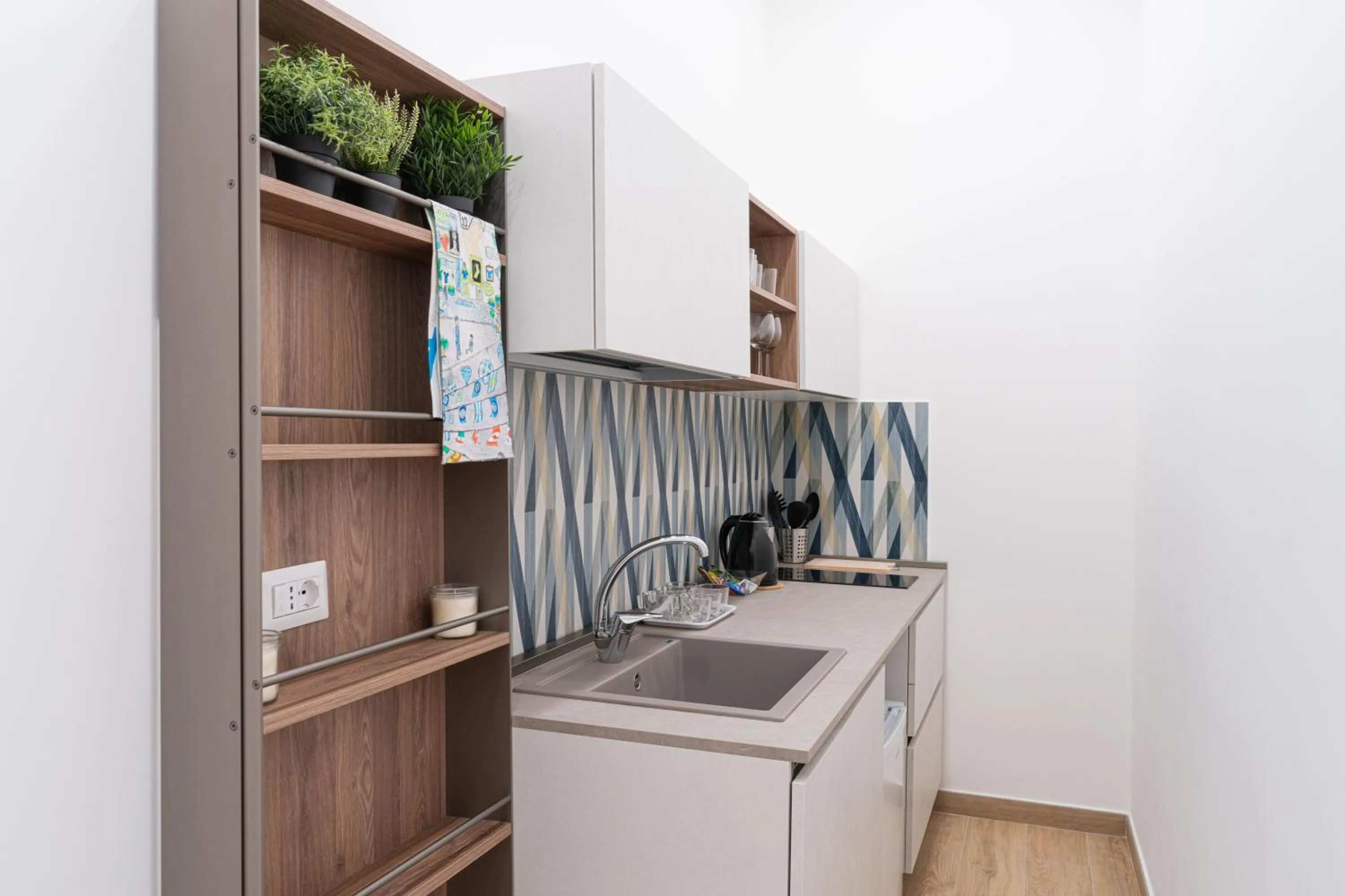 Kitchen or kitchenette in Toto e Peppino Luxury Rooms