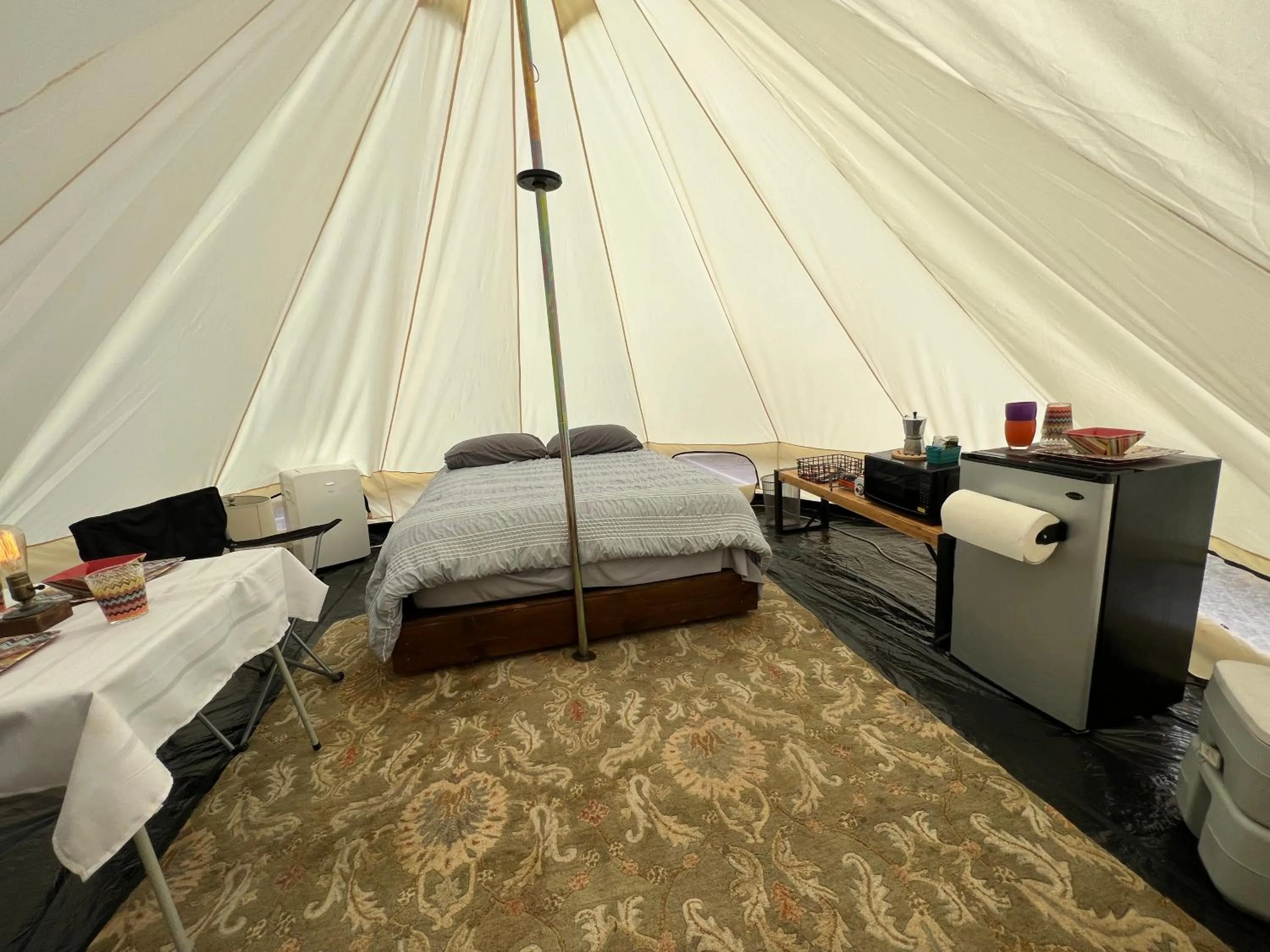 Kitchen or kitchenette, Bed in Ecovino Valle de Guadalupe