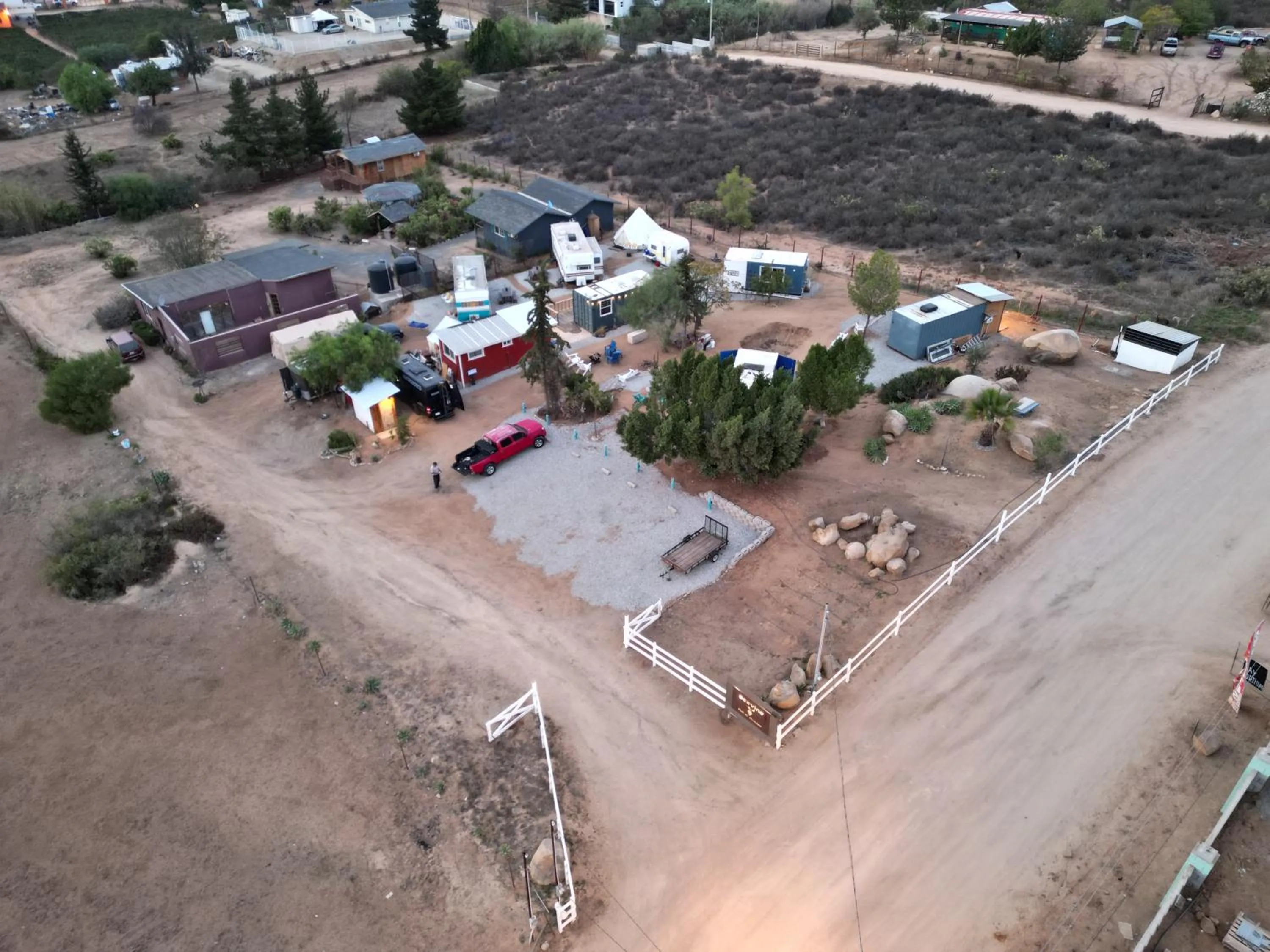 Bird's eye view in Ecovino Valle de Guadalupe