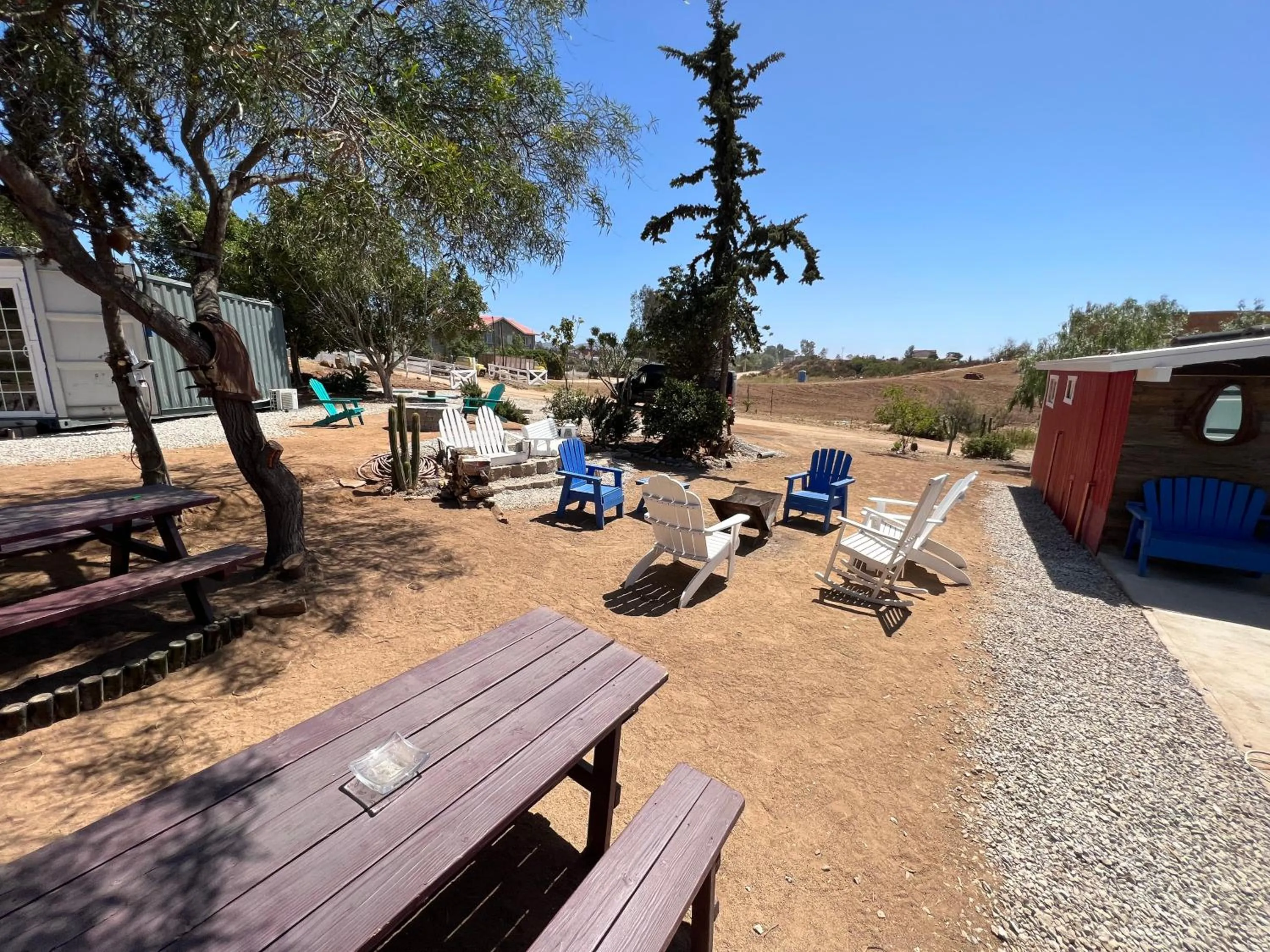 Patio in Ecovino Valle de Guadalupe