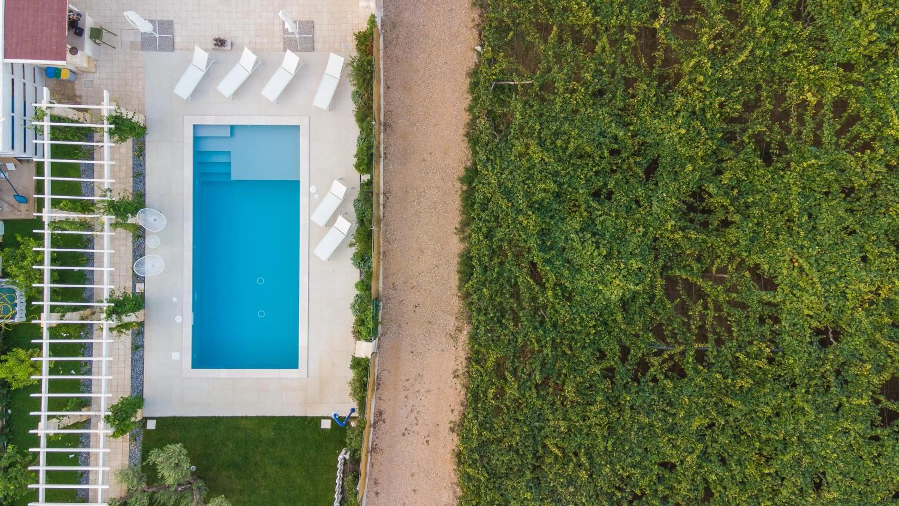 Bird's eye view in Masseria Ella