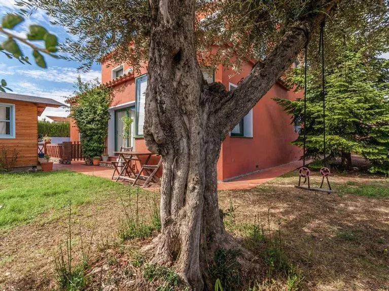 Patio in Cozy holiday home with pool in St Pere Pescador
