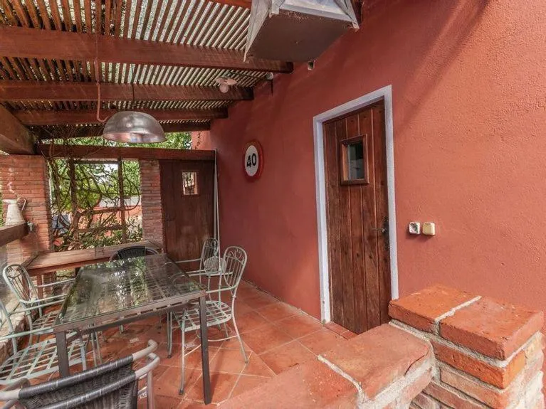Patio in Cozy holiday home with pool in St Pere Pescador