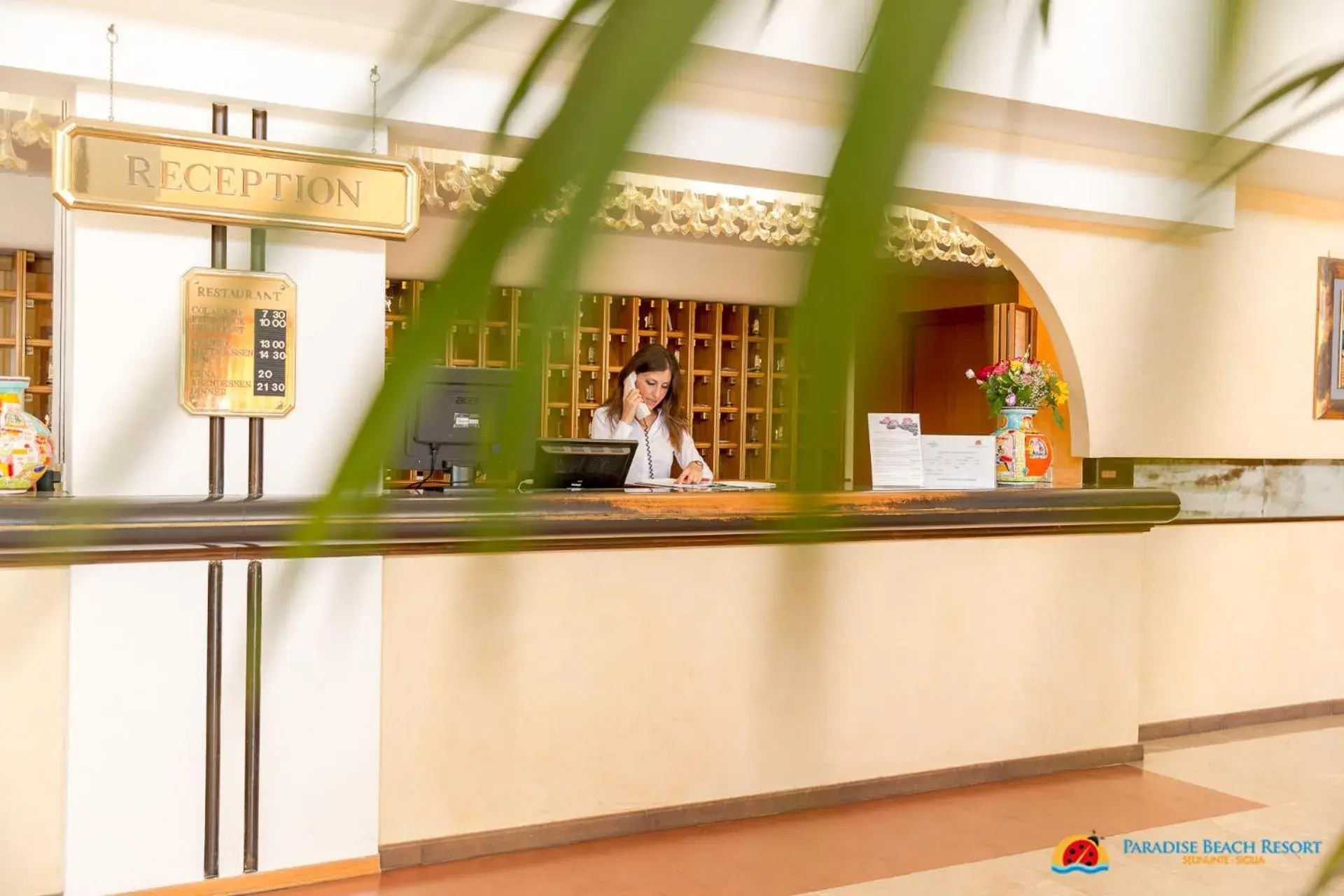 Lobby or reception in Paradise Beach Resort Selinunte Lobby or reception in Paradise Beach Resort Selinunte