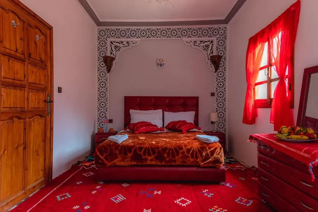 Bed in Amazigh Family Riad