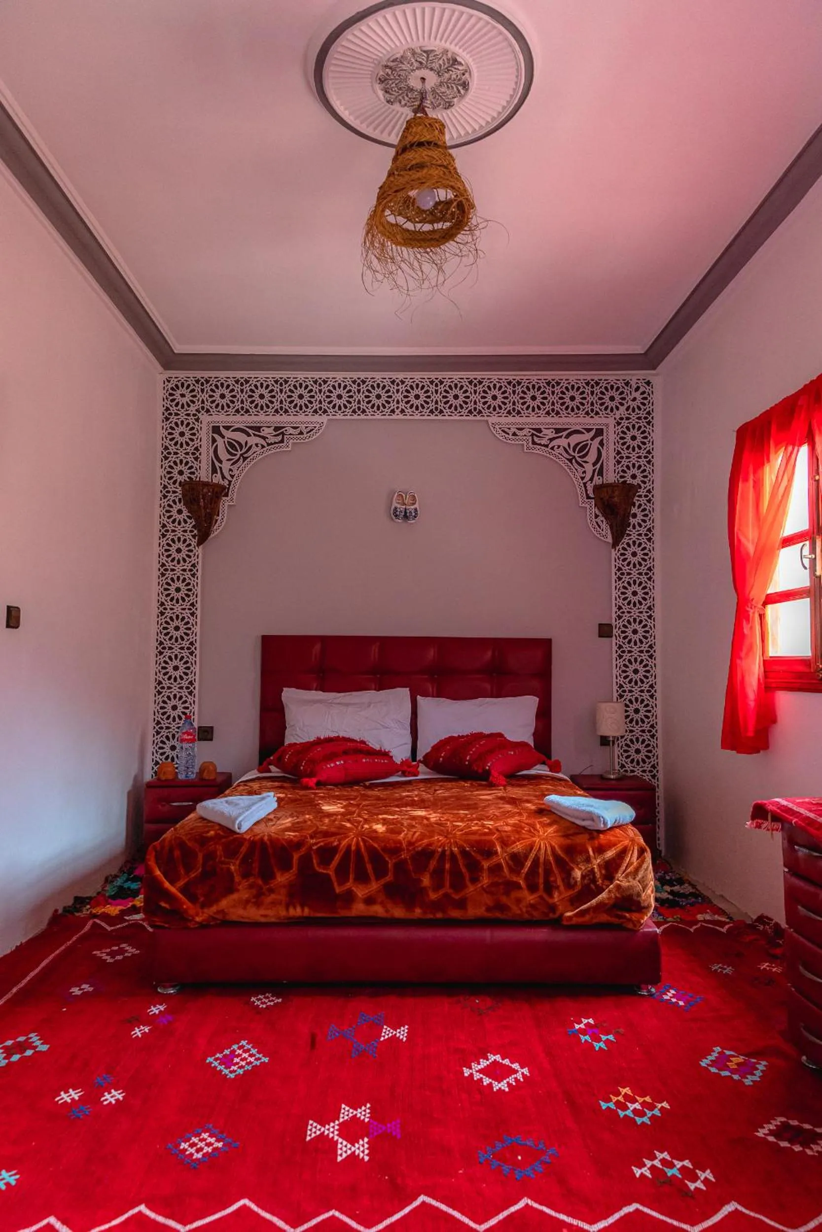 Bed in Amazigh Family Riad