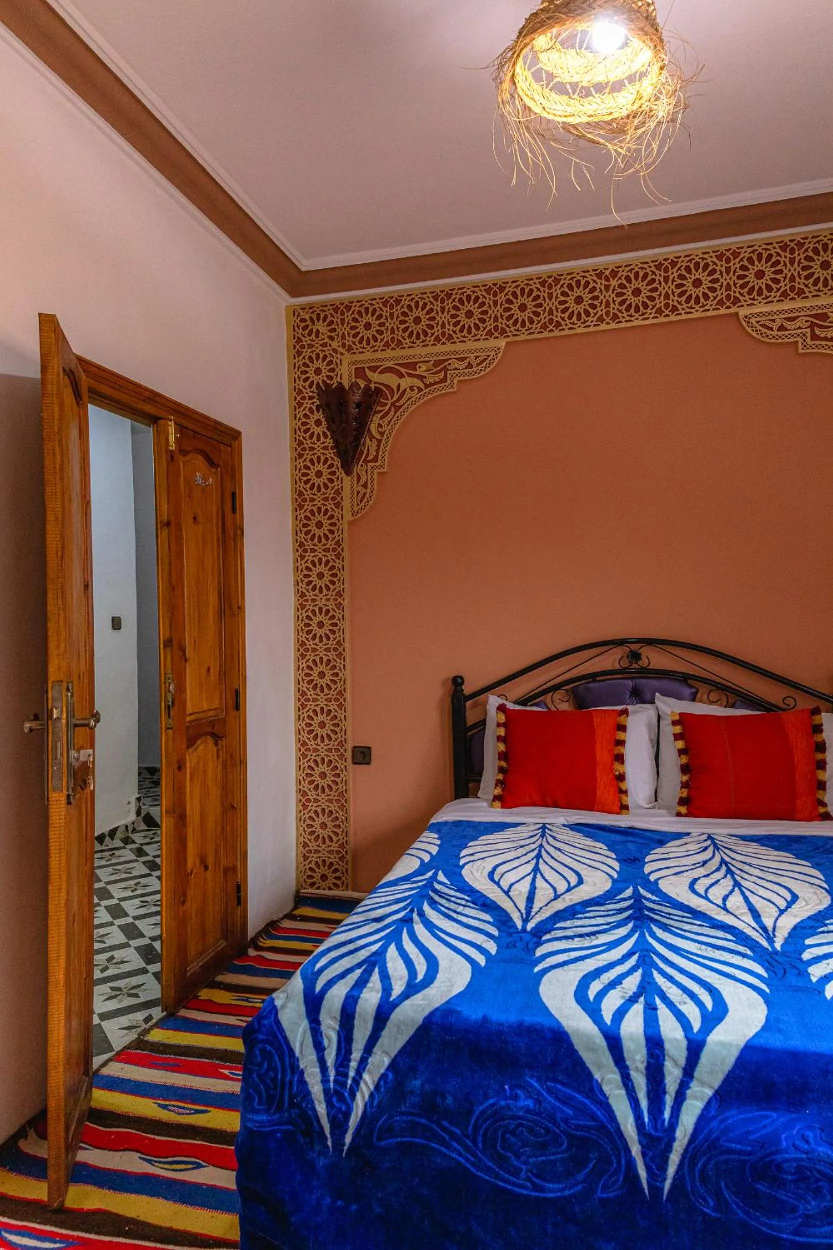 Bed in Amazigh Family Riad
