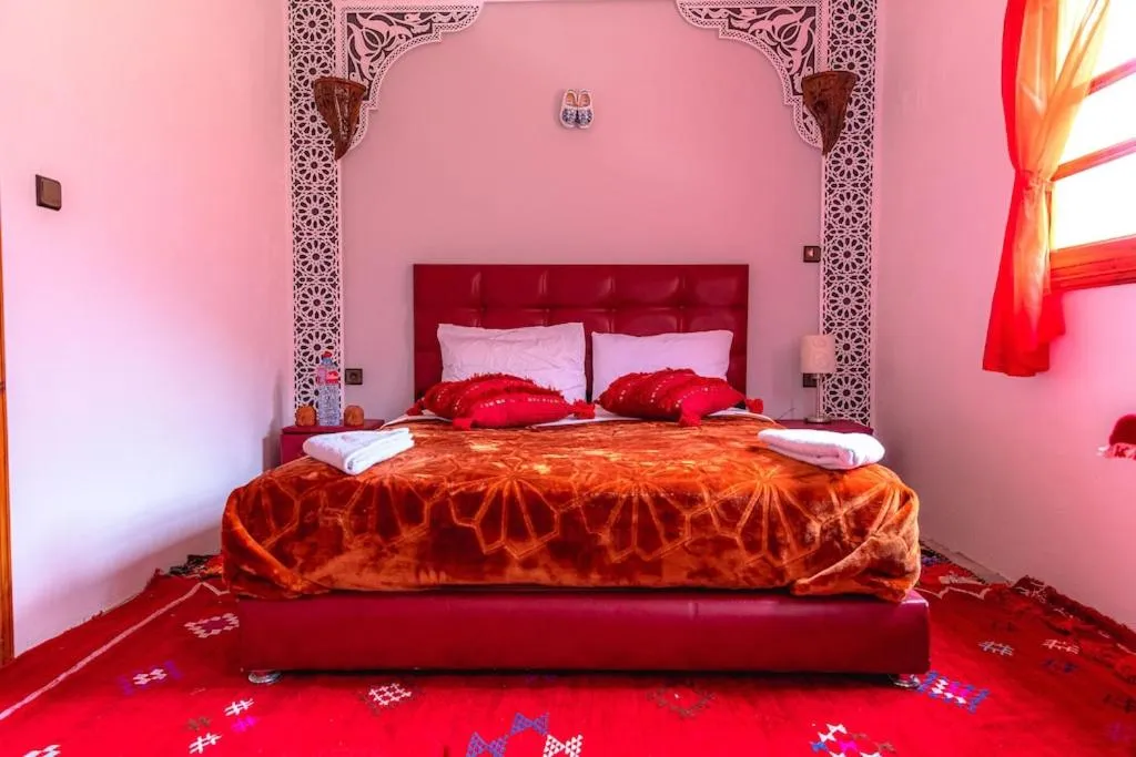 Bed in Amazigh Family Riad