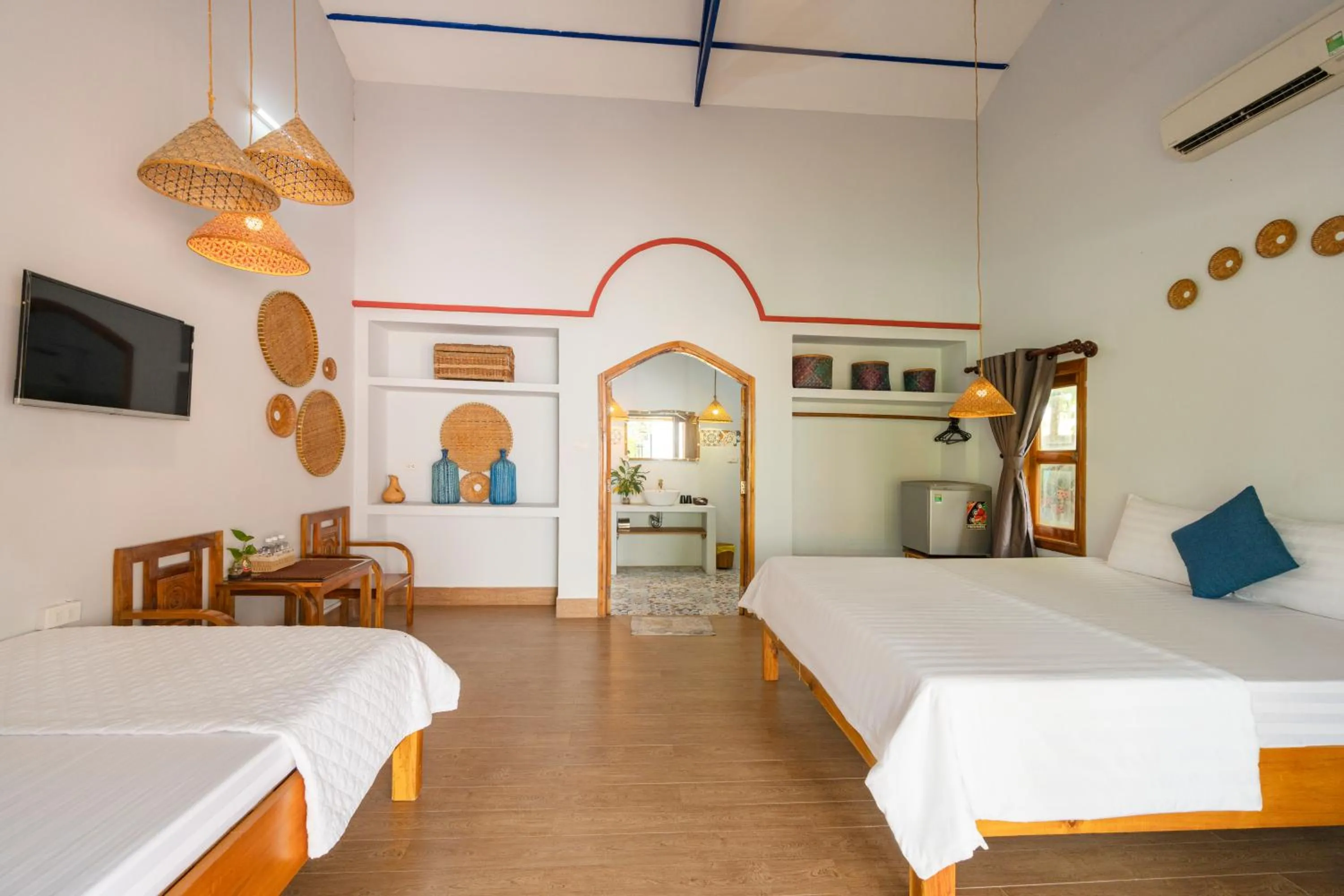 Bed in Khu Nghỉ Dưỡng Green Bungalow Phu Quoc